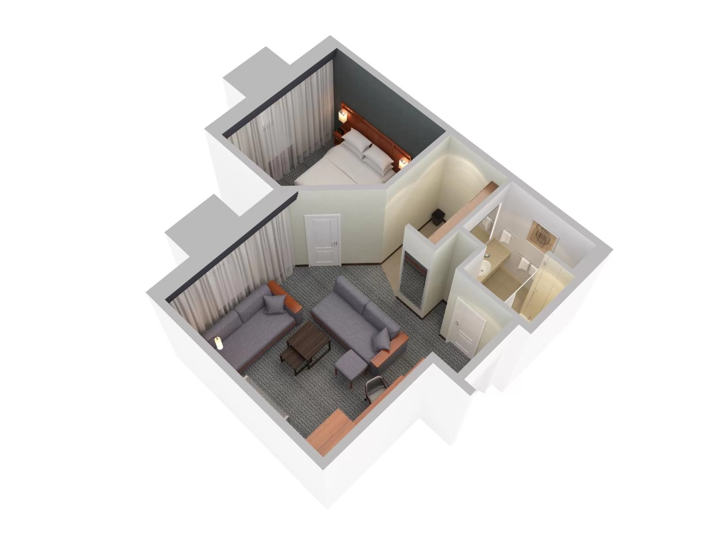 Floor plan in Courtyard by Marriott Waterloo St. Jacobs