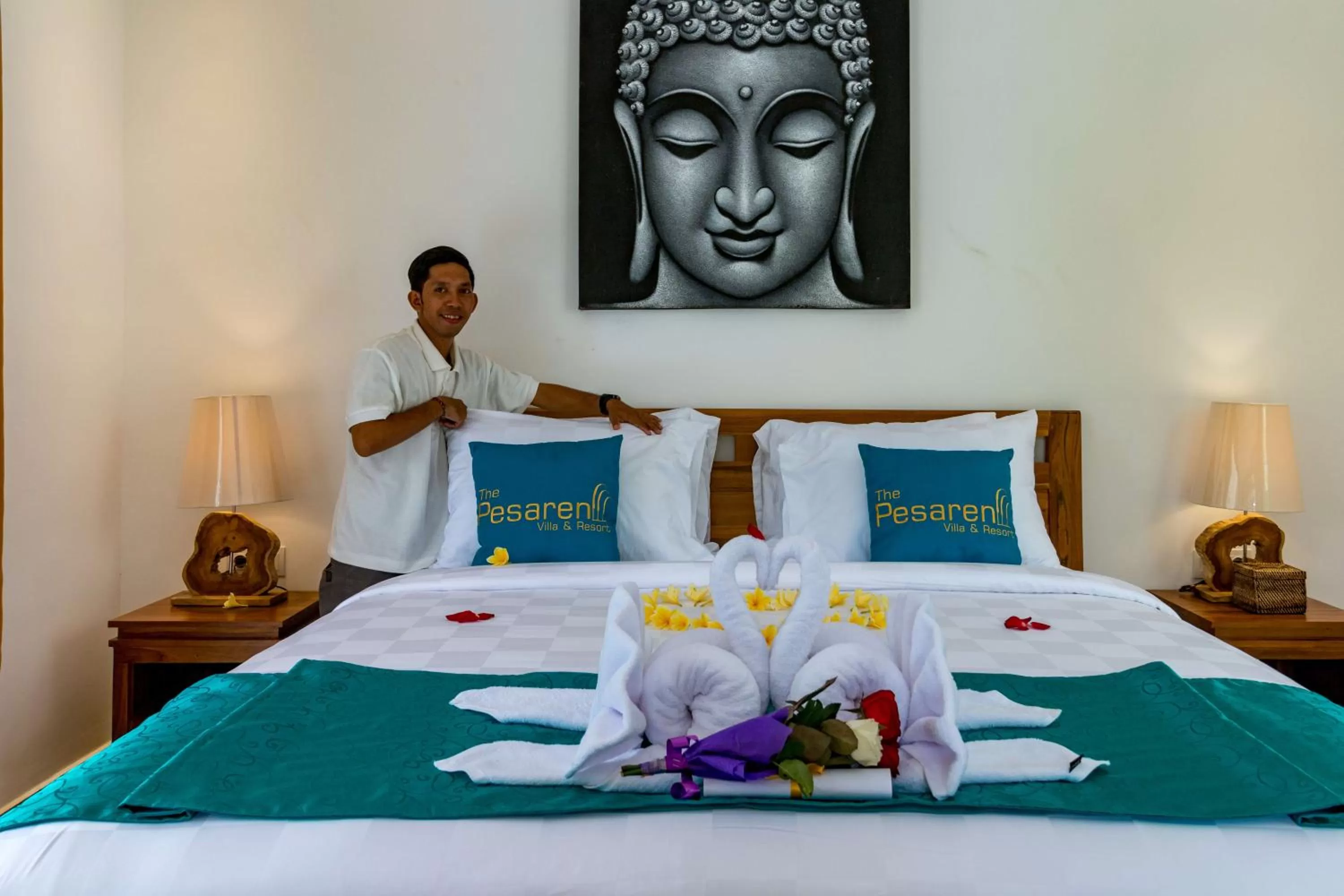 Bed in The Pesaren Ubud