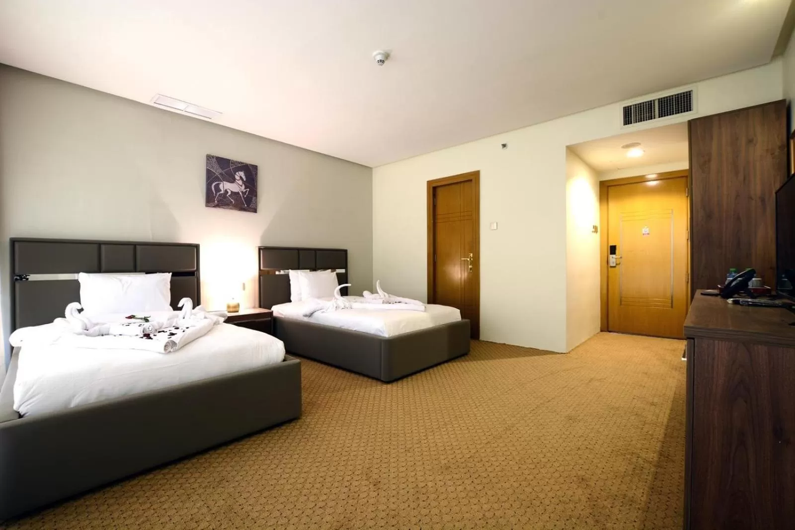 Bed in Panorama Hotel Kuwait