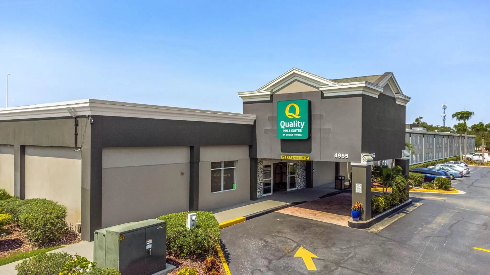 Property building in Quality Inn & Suites Tampa near Fairgrounds and Casino