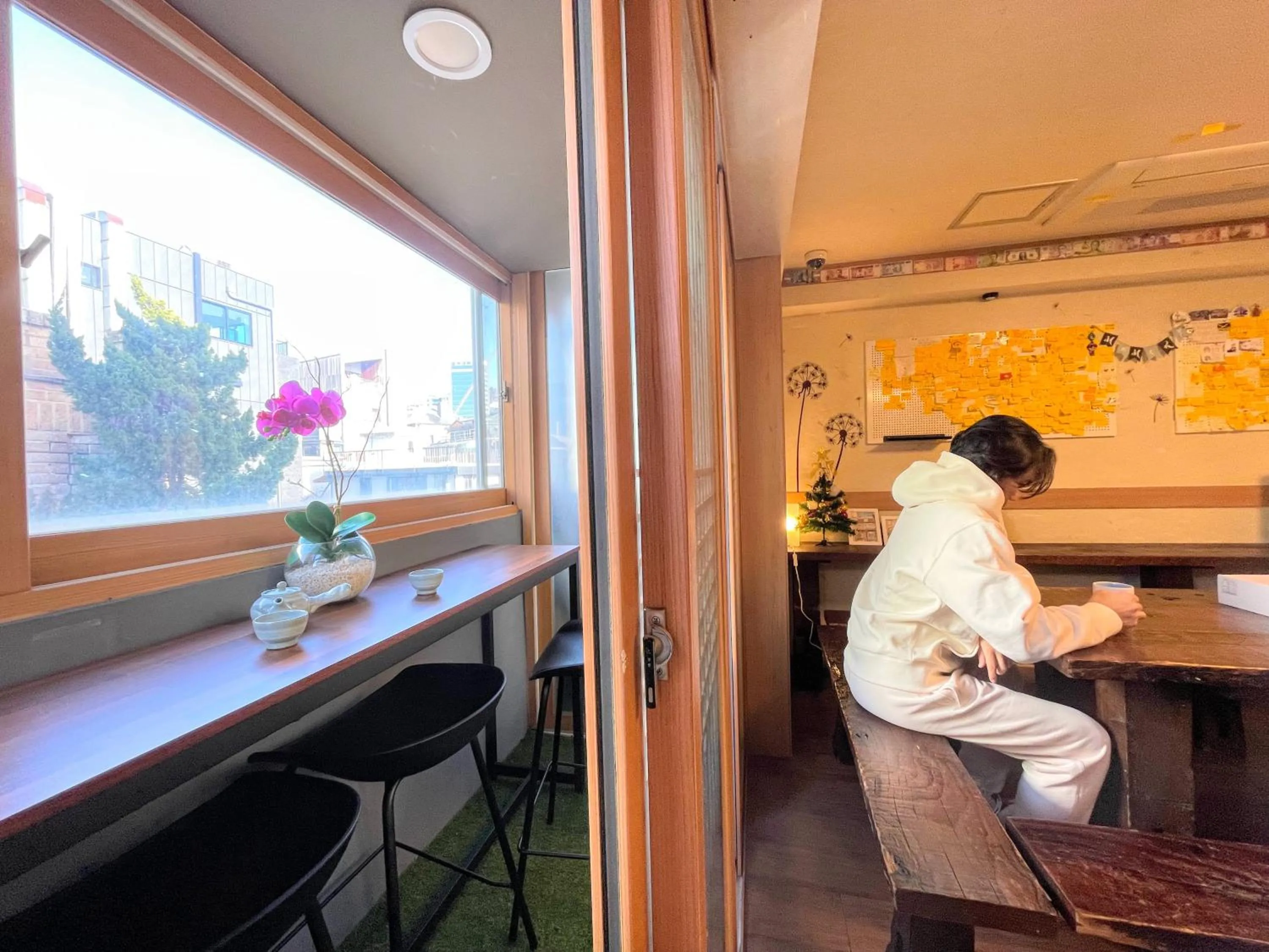 Communal lounge/ TV room in Cocoa Guesthouse