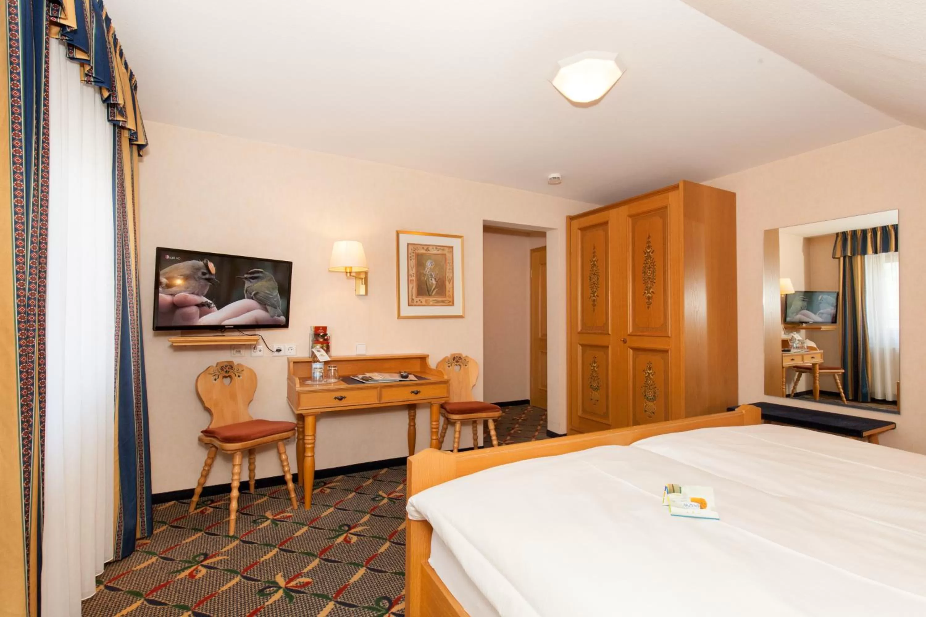 Photo of the whole room, Bed in Landgasthof Hotel Hirsch