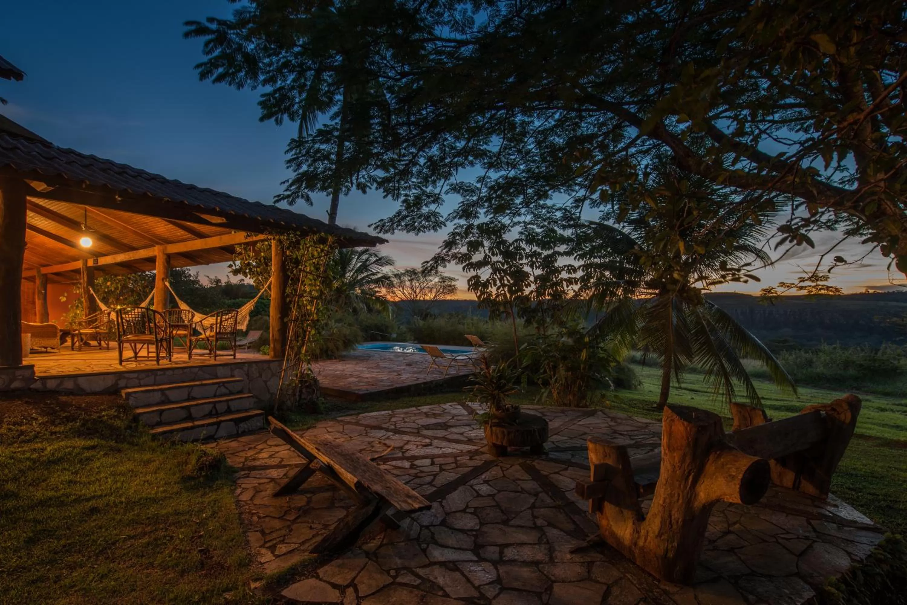 Seating area in Pousada do Parque