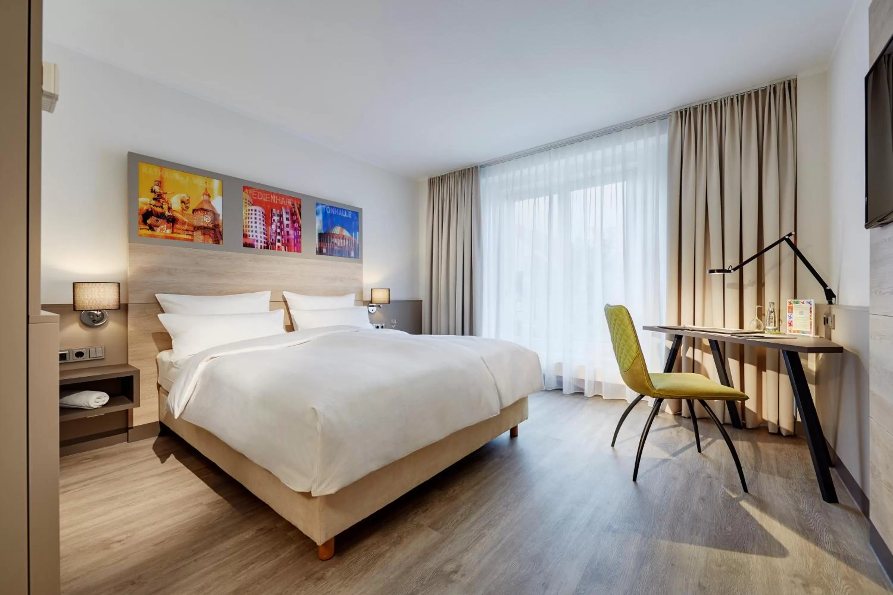 Photo of the whole room, Bed in Lindner Hotel Dusseldorf Airport, part of JdV by Hyatt