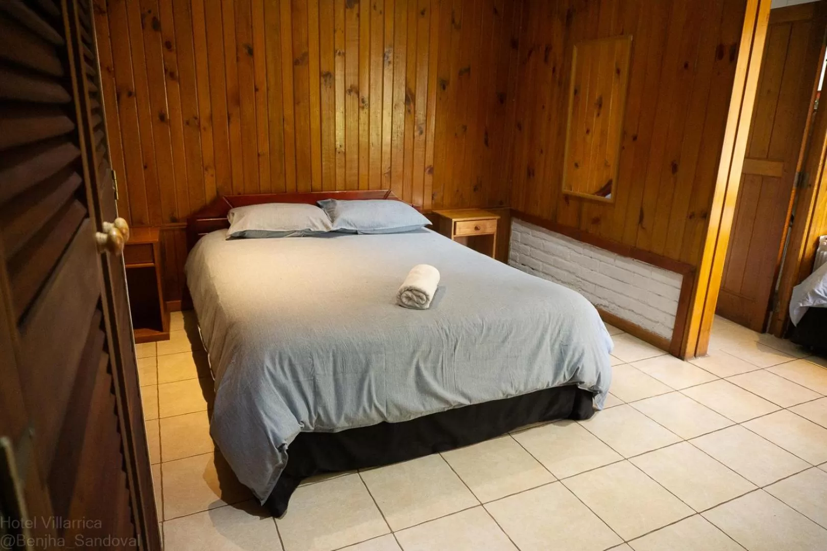 Bed in Hotel y Cabañas Villarrica