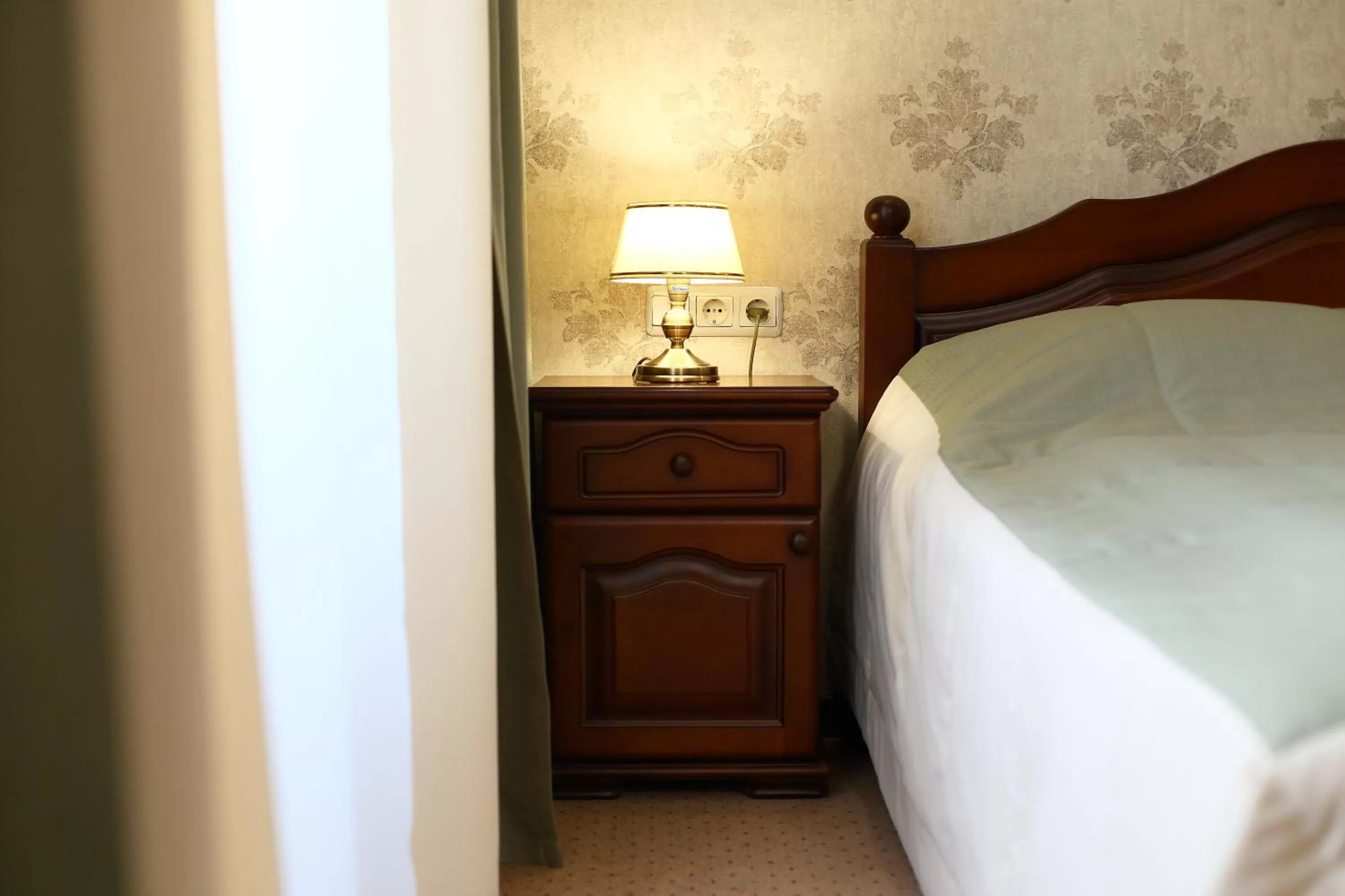 Decorative detail, Bed in Oberig Hotel