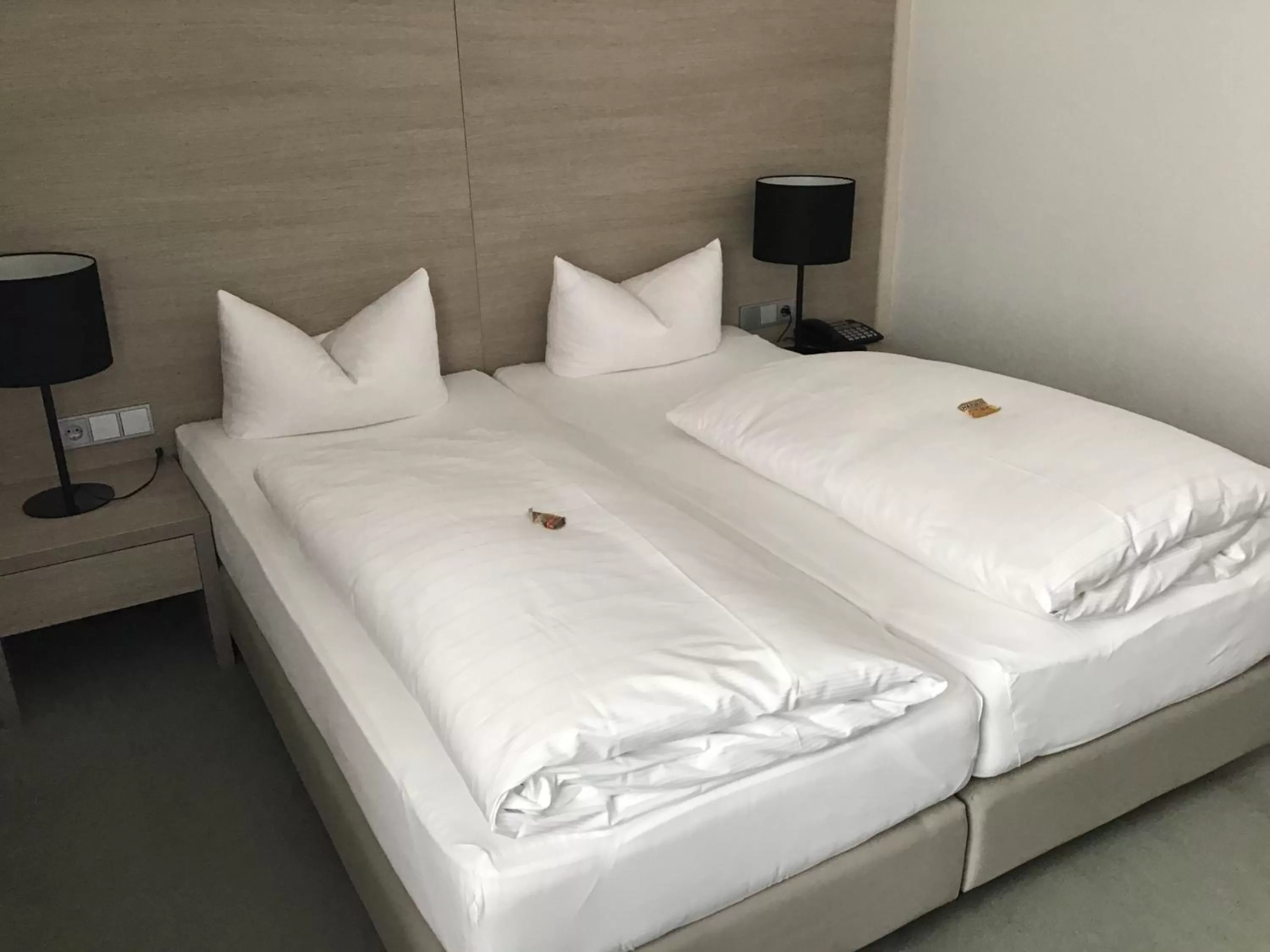 Bed in Garni Hotel Schmaus