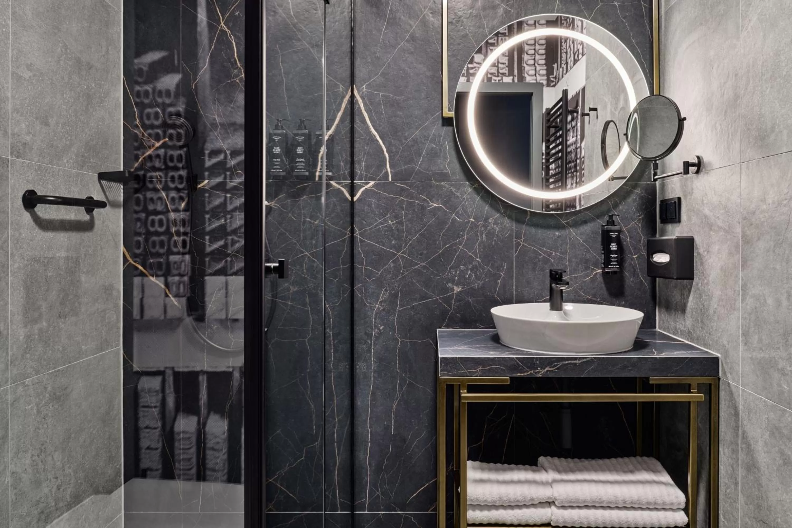 Bathroom in Garamond, a Tribute Portfolio Hotel, Krakow Old Town