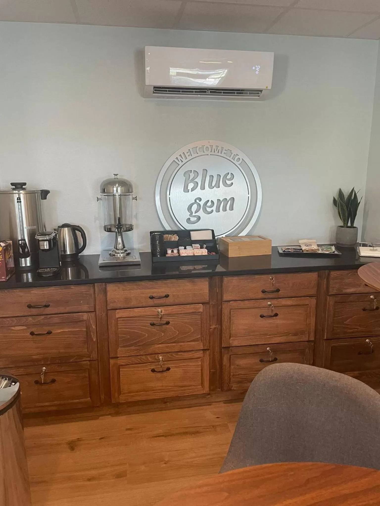 Lobby or reception in BlueGem Motel