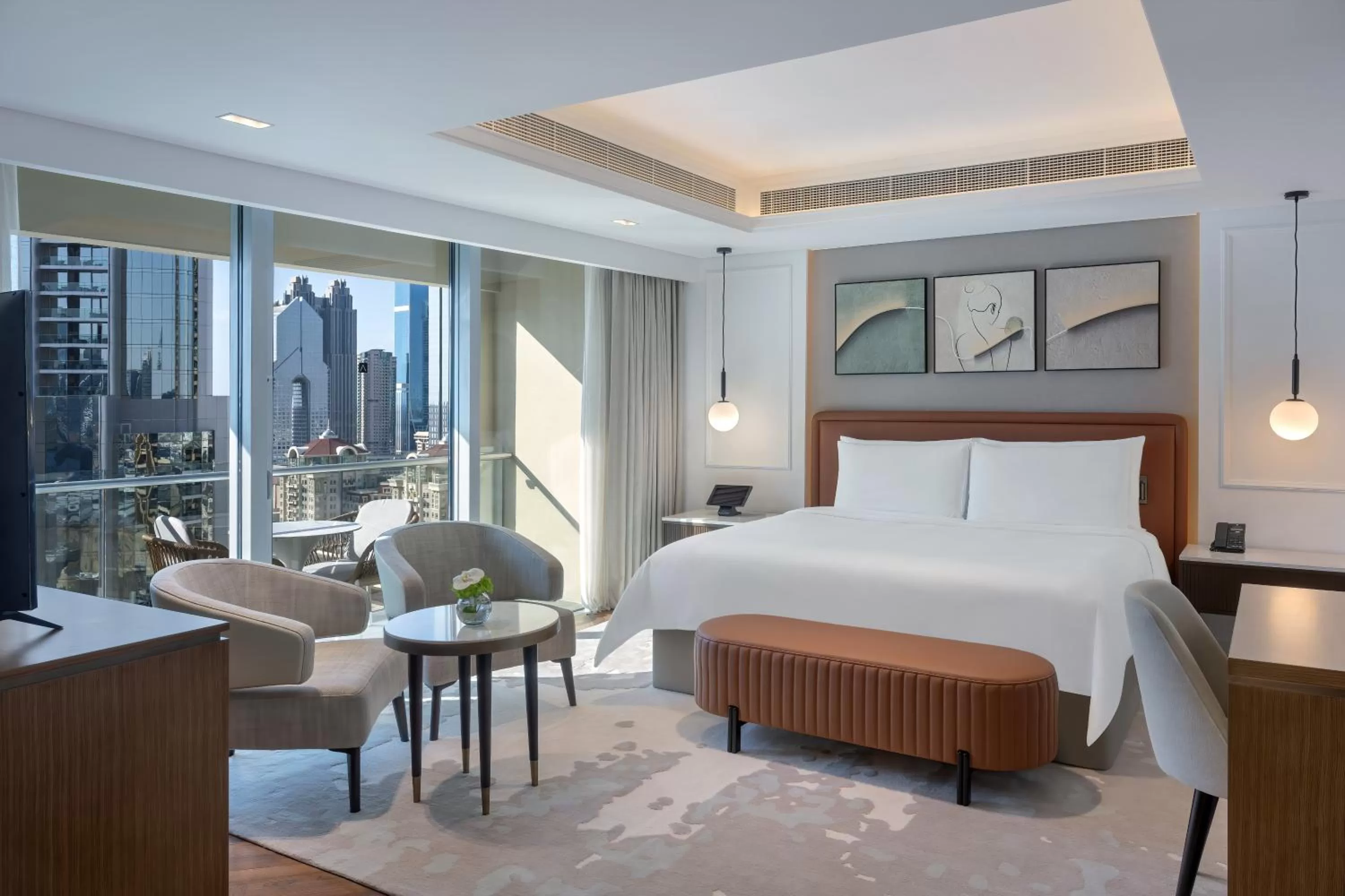 Bedroom, Bed in Address Dubai Mall