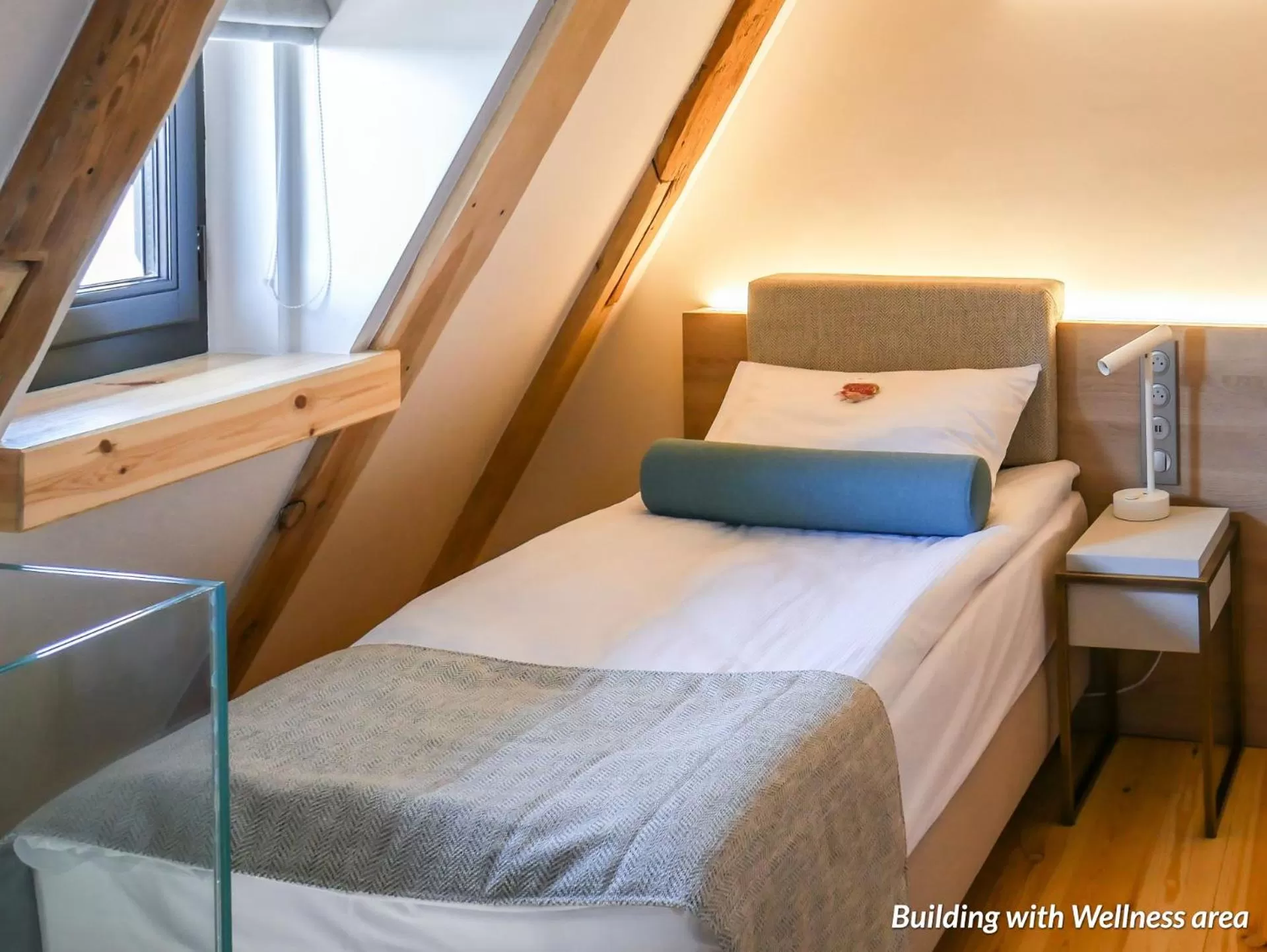 Bed in Hotel Spichrz