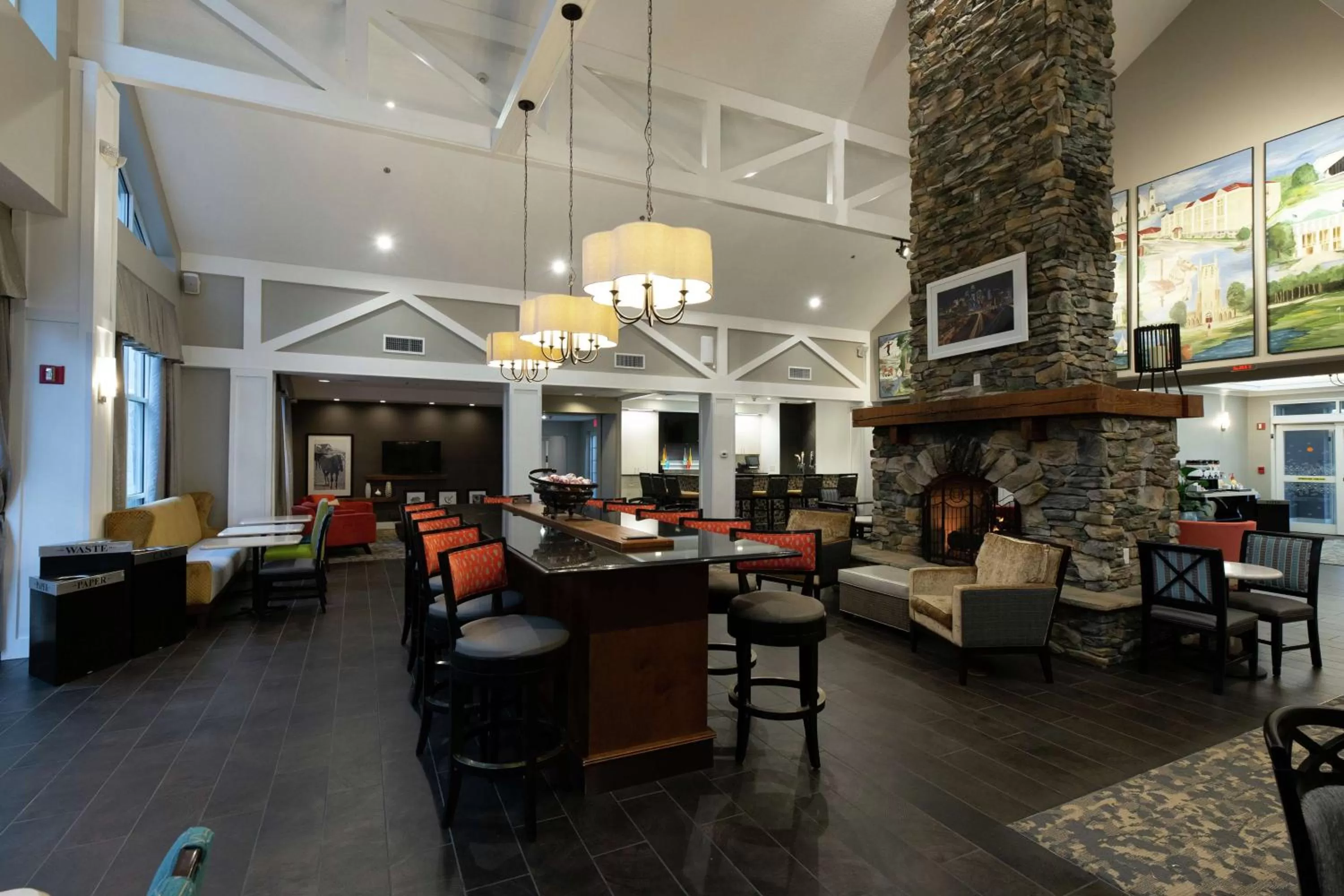 Lobby or reception in Hampton Inn & Suites Raleigh Cary Lenovo Center