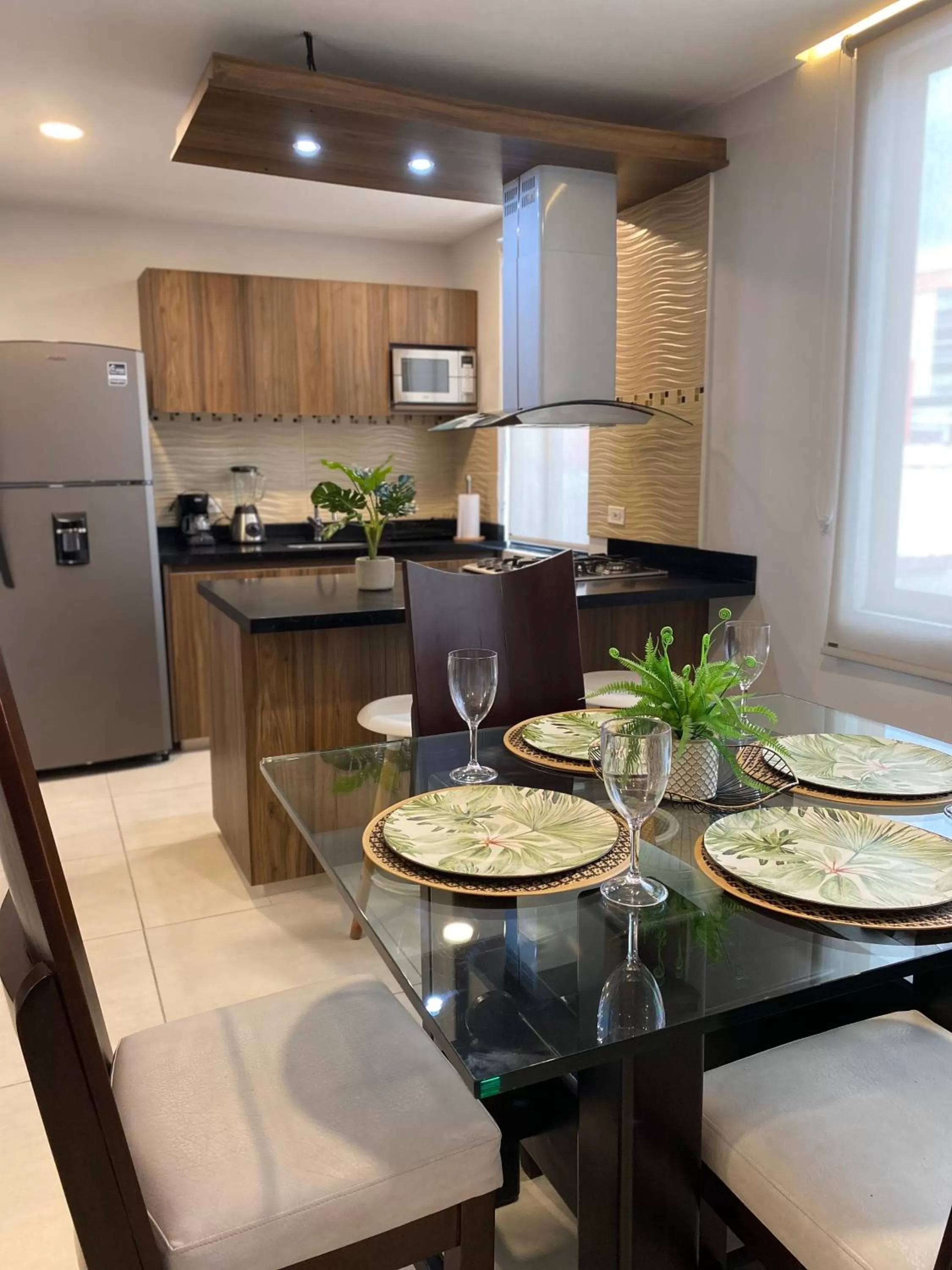 Dining area in Kapital Suites