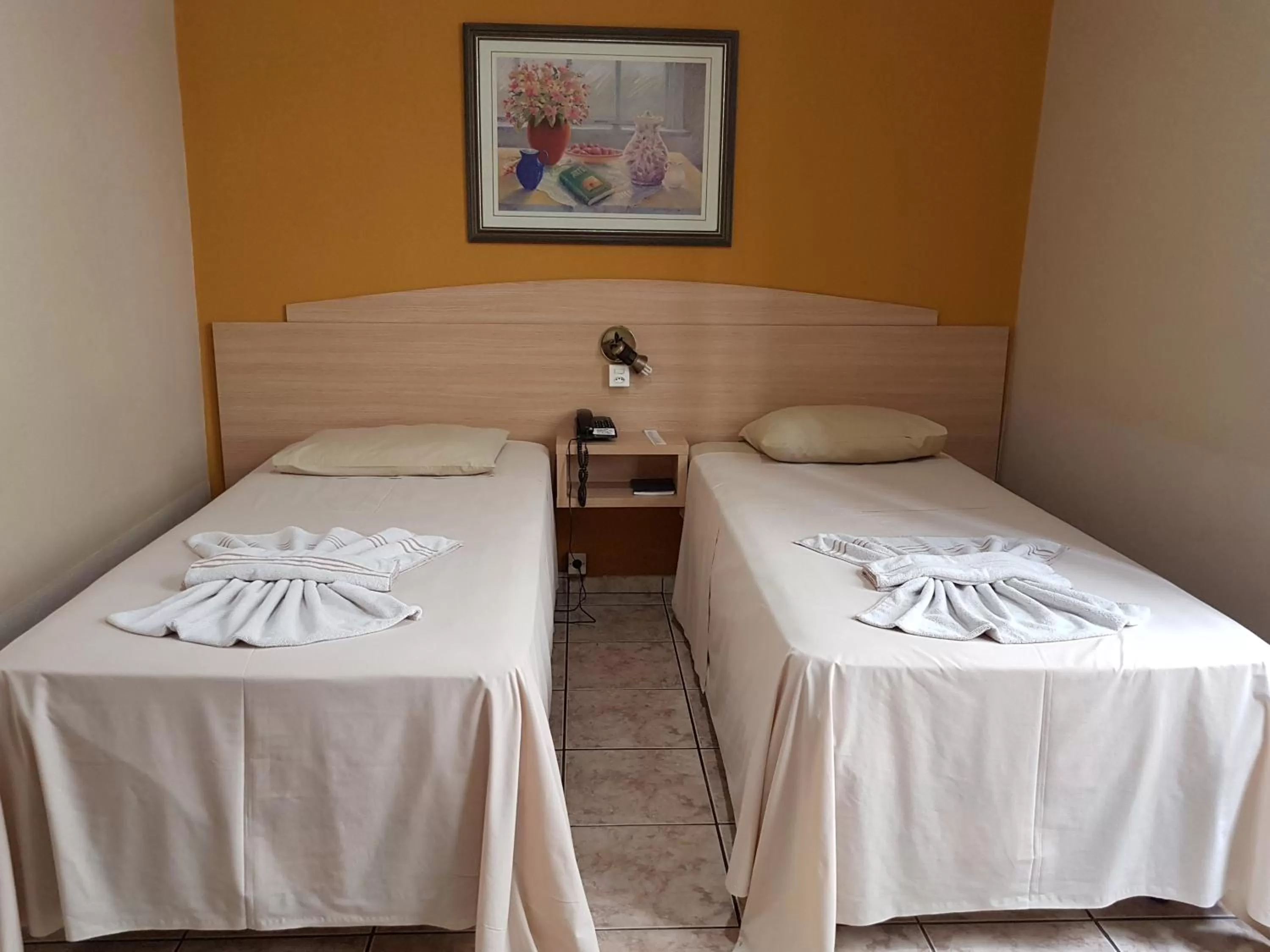 Bed in Hotel Bavarium