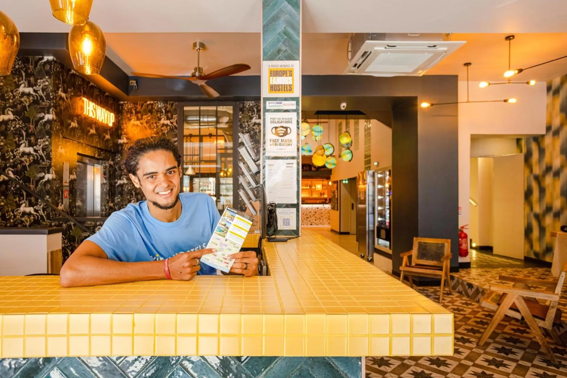 Lobby or reception in Villa Saint Exupery Beach Hostel