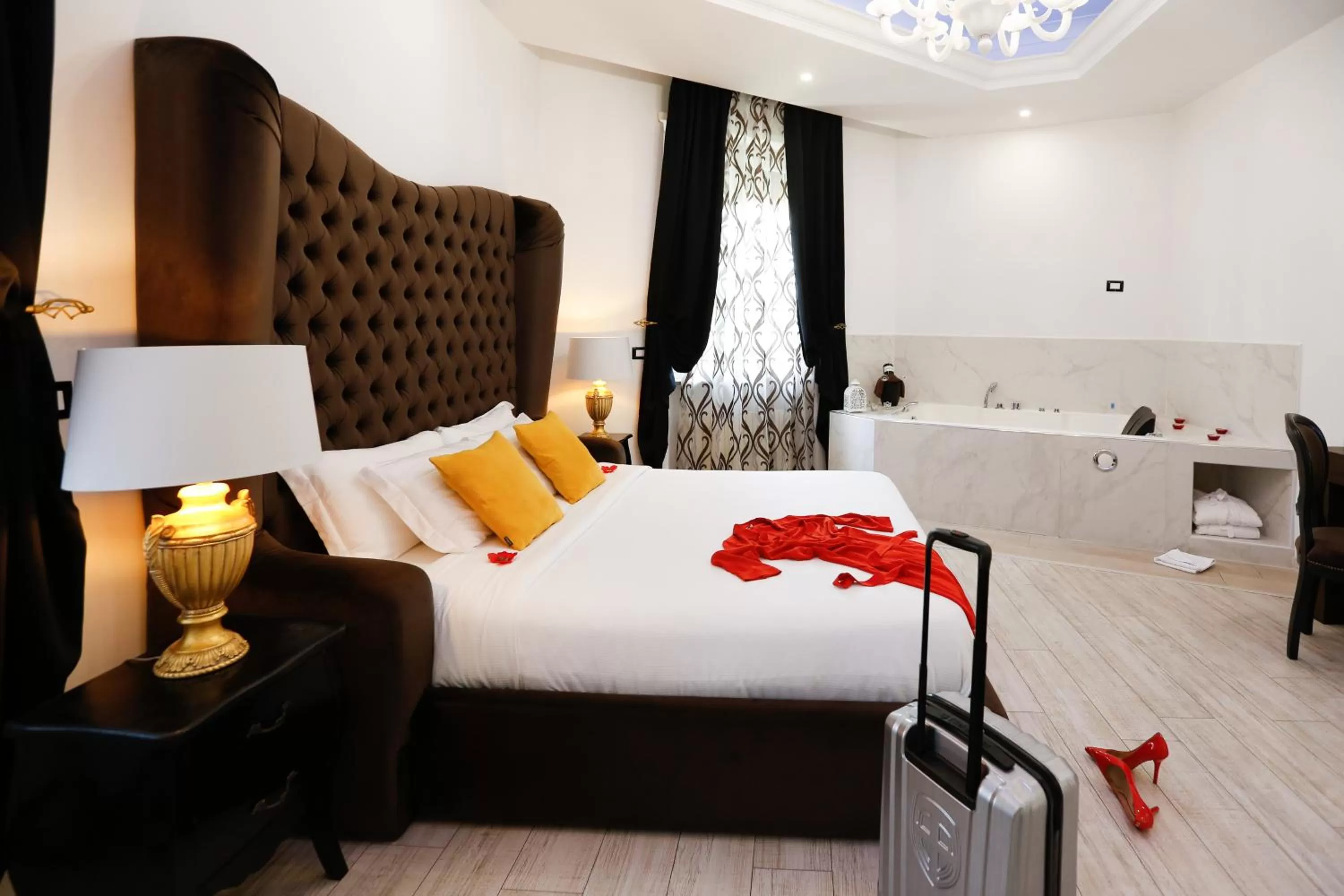 Bed in Escape Luxury Suite - CA Domus Collection