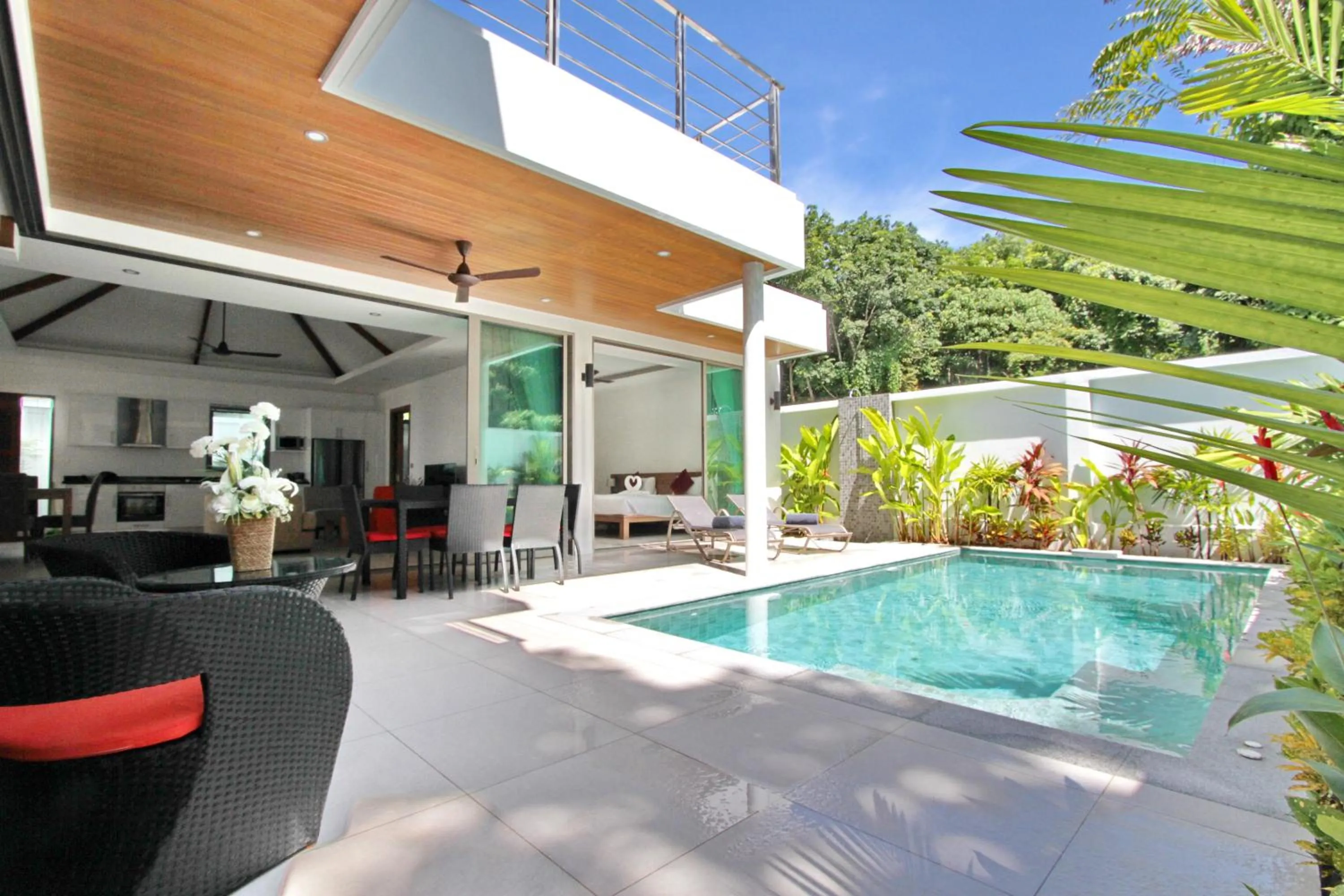 Patio in Ya Nui Beach Villas