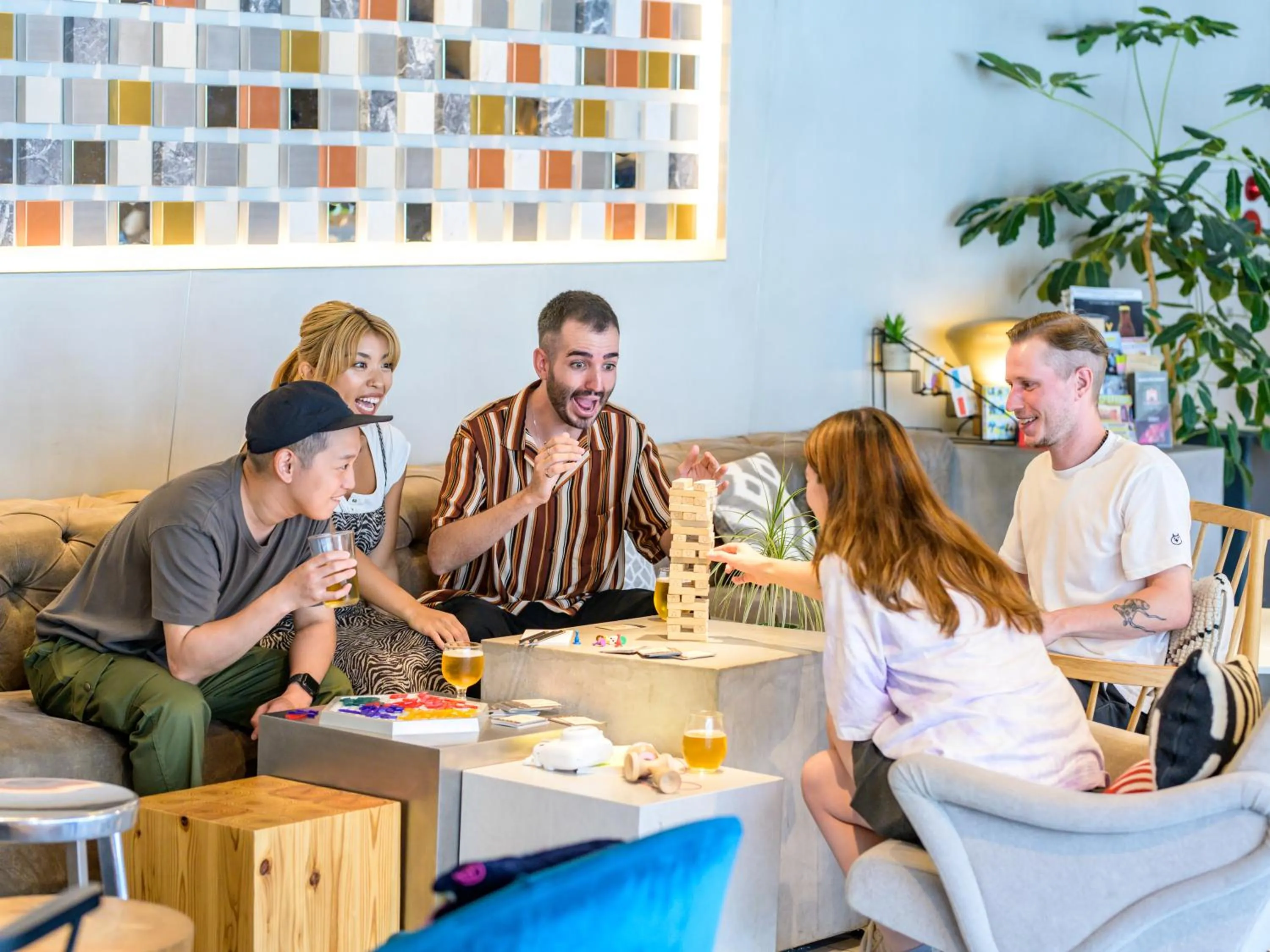 Communal lounge/ TV room in The Millennials Shibuya