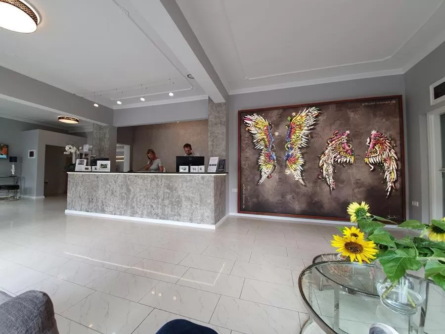 Lobby or reception in artHOTEL Bremen