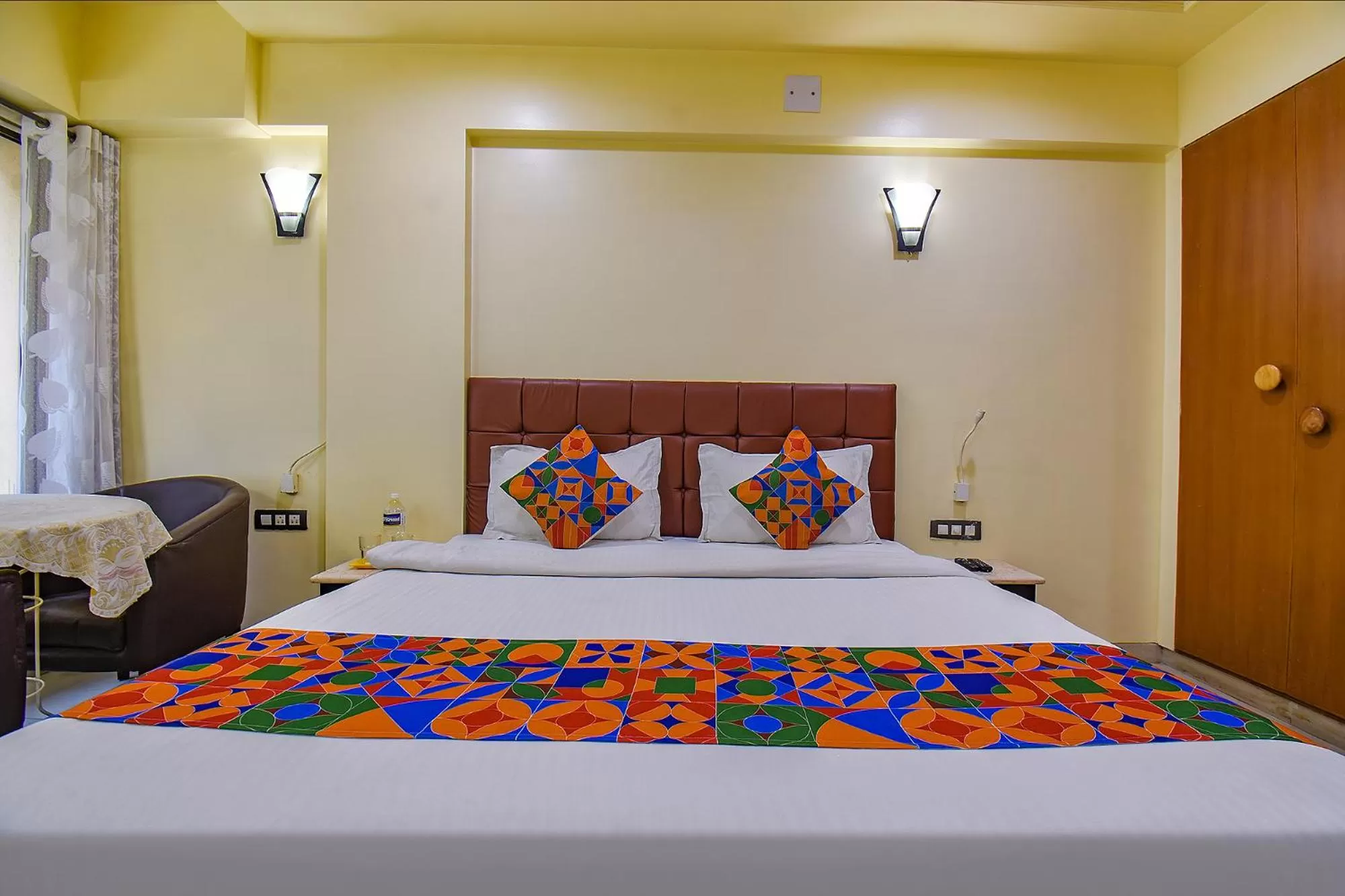 Bed in FabHotel SR Wakad - Nr Mall of Millenium