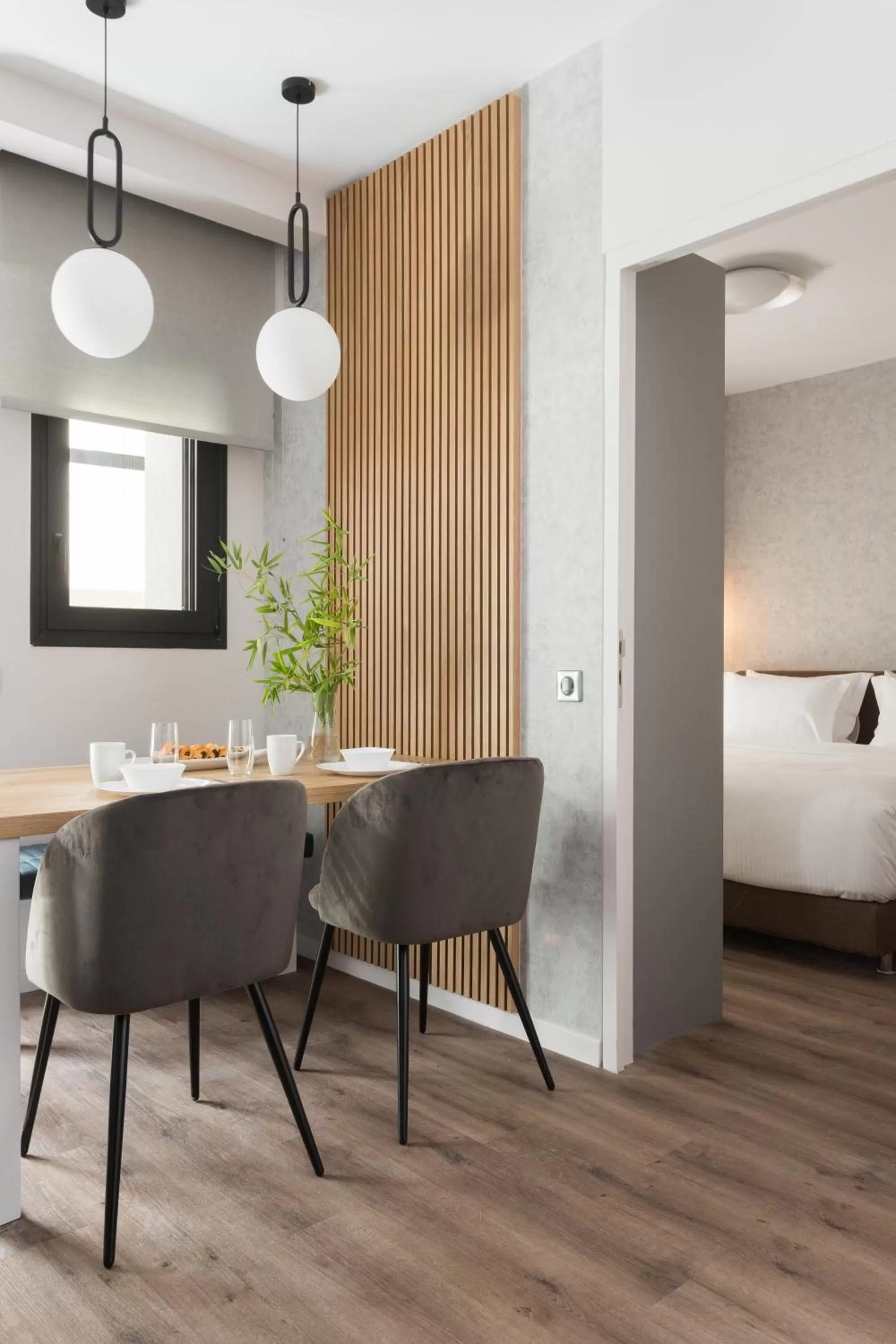 Bed in LUX&EASY Athens Downtown Apartments