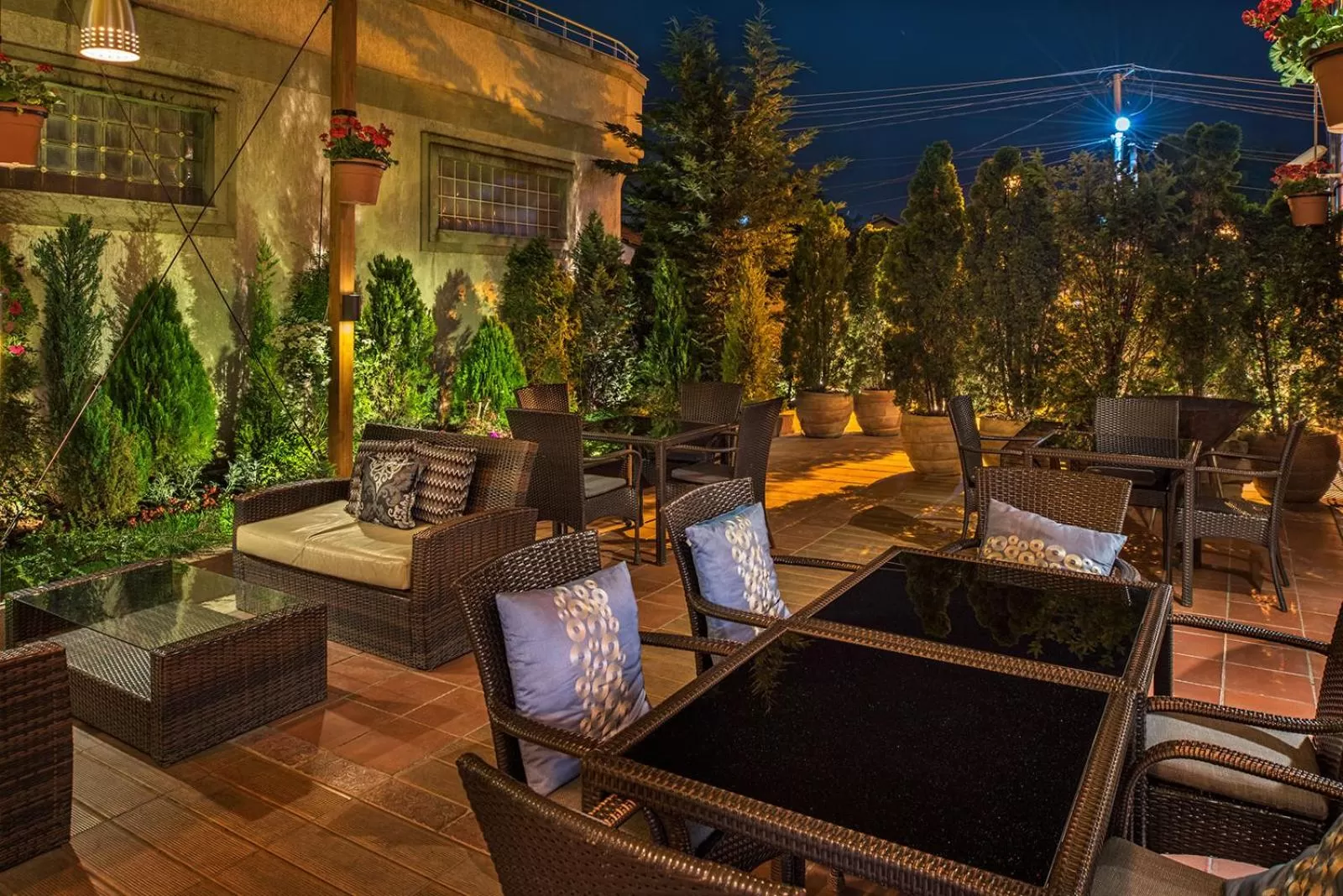 Patio in Hotel Nartel