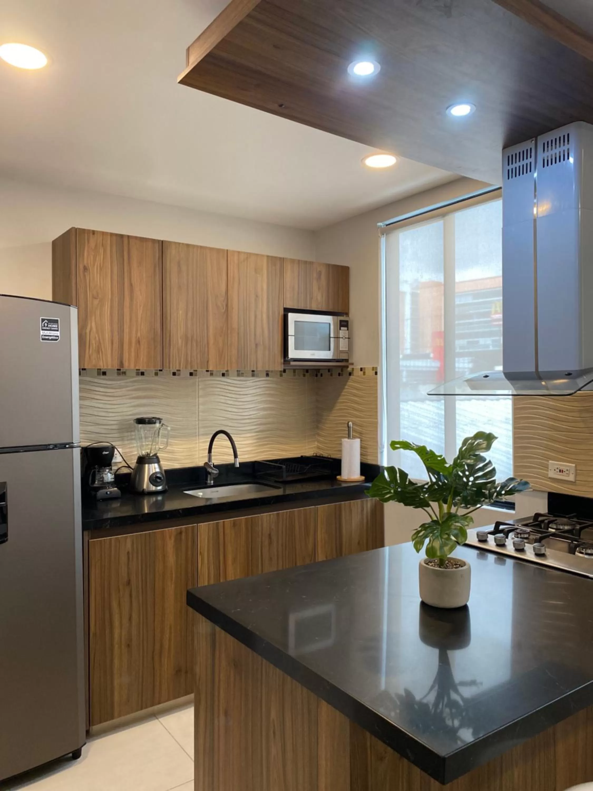 kitchen in Kapital Suites