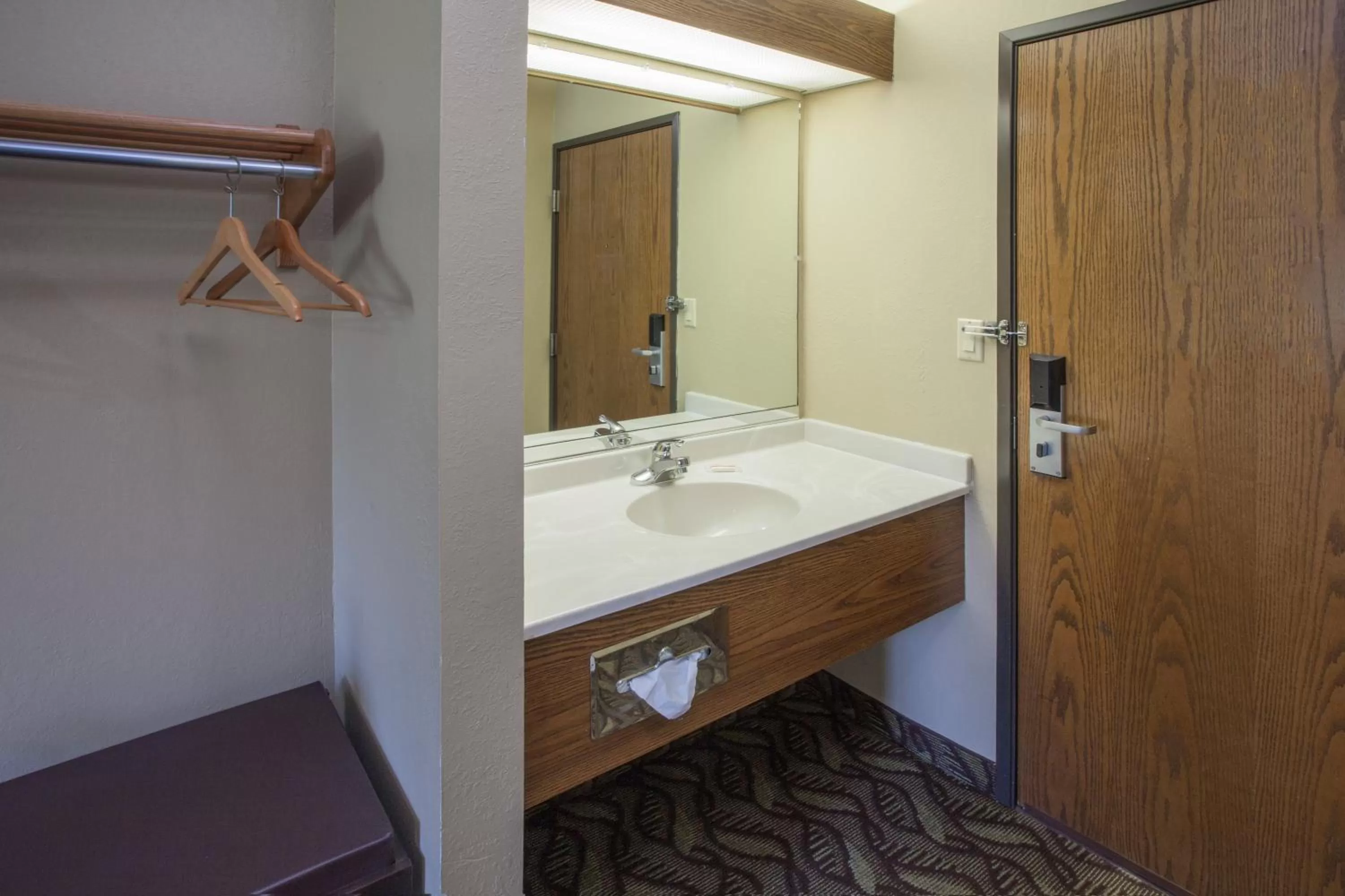Bathroom in Super 8 by Wyndham Dwight