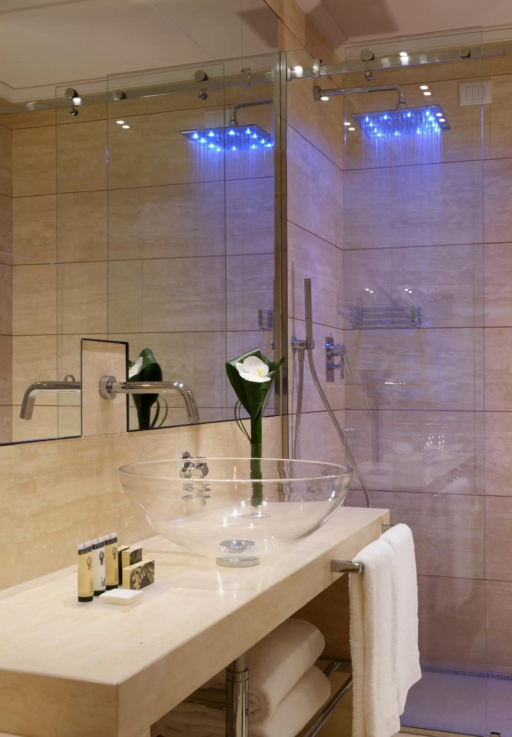 Shower in Grand Hotel Minerva