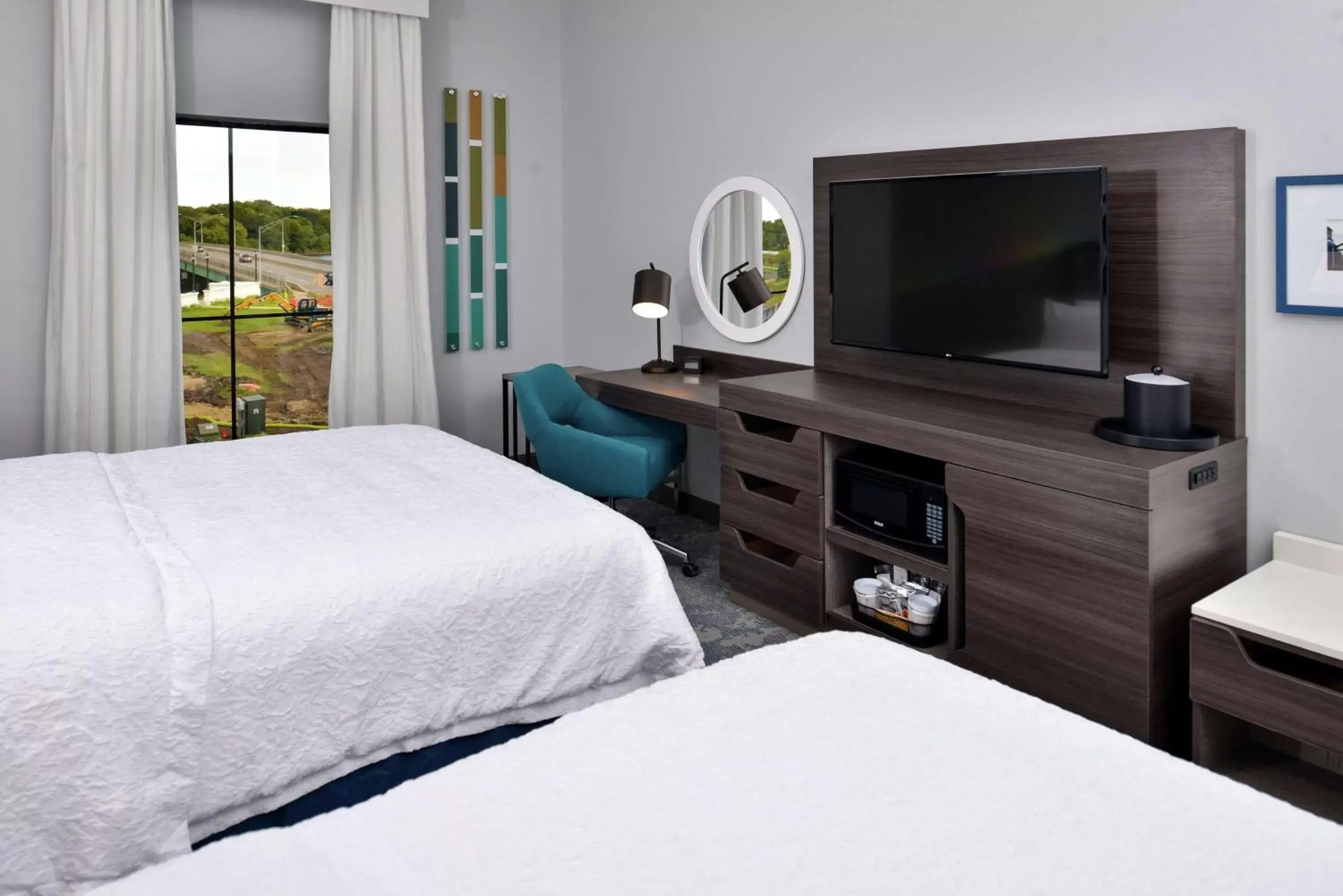 Queen Room with Two Queen Beds - Hearing Access/Non-Smoking in Hampton Inn Cedar Falls Downtown, Ia Queen Room with Two Queen Beds - Hearing Access/Non-Smoking in Hampton Inn Cedar Falls Downtown, Ia