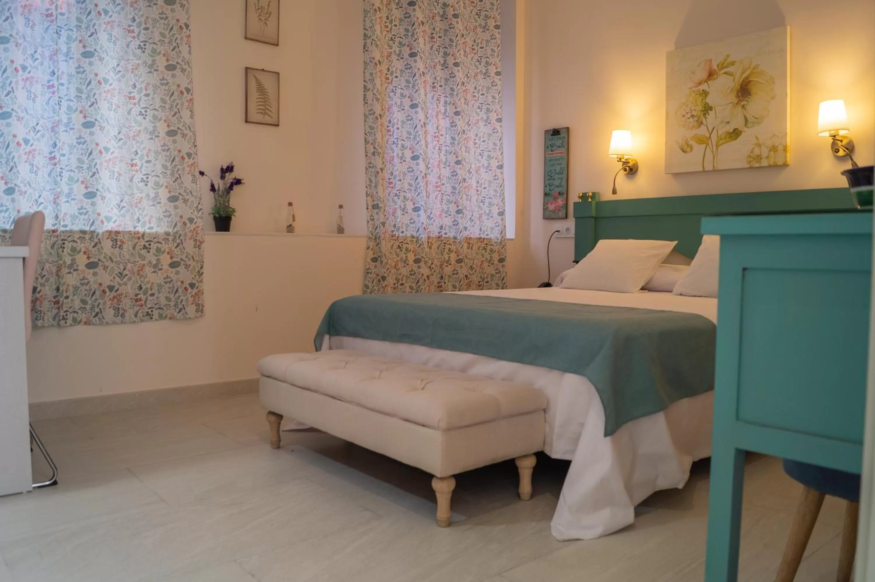 Bed in Hospedería Baños Arabes de Córdoba Dos