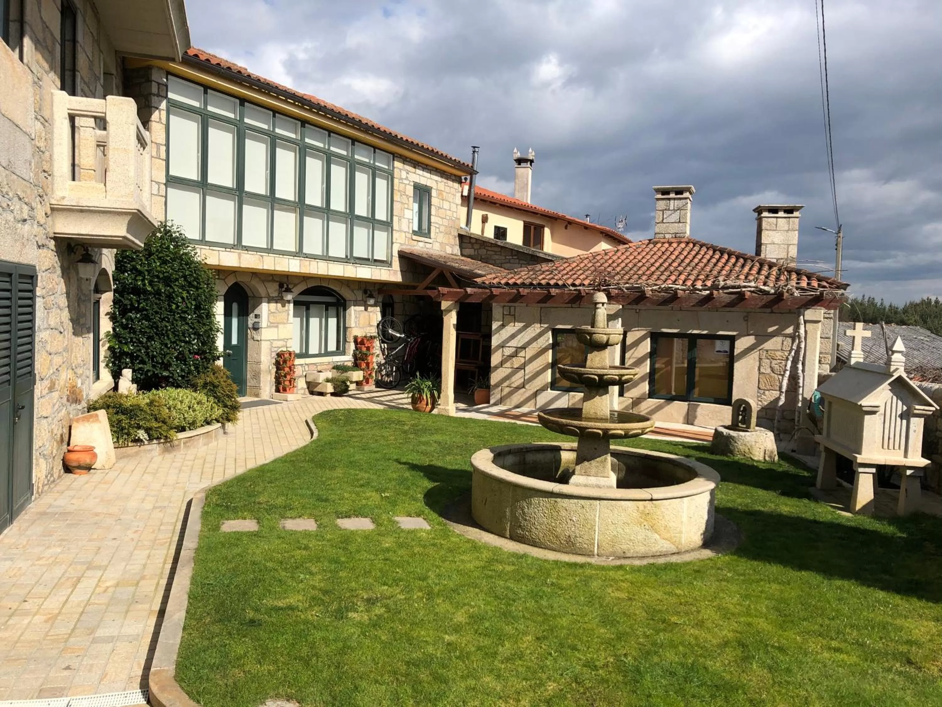 Garden in Apartamentos Río Sil