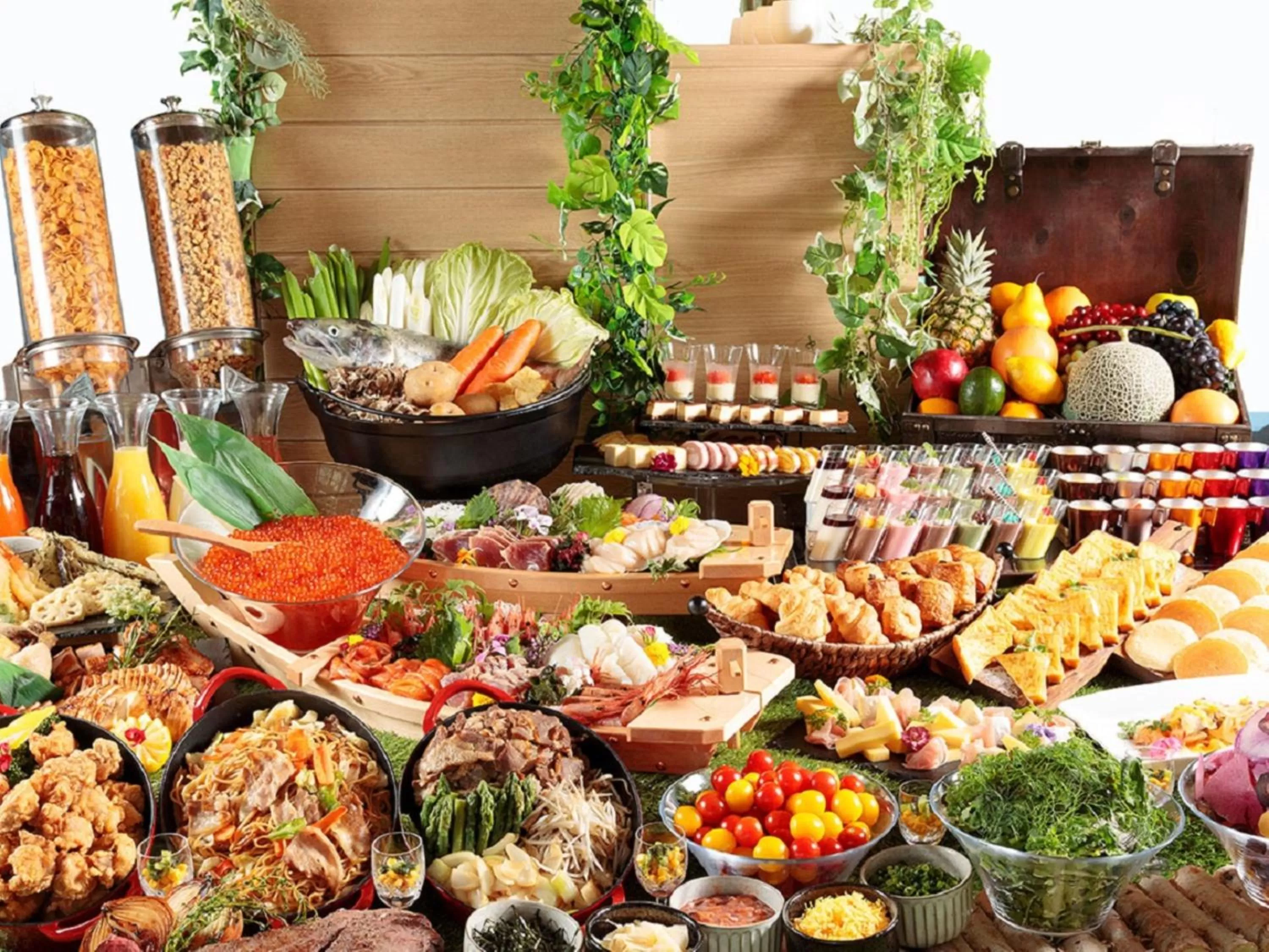 Buffet breakfast in Hotel Wing International Asahikawa Ekimae