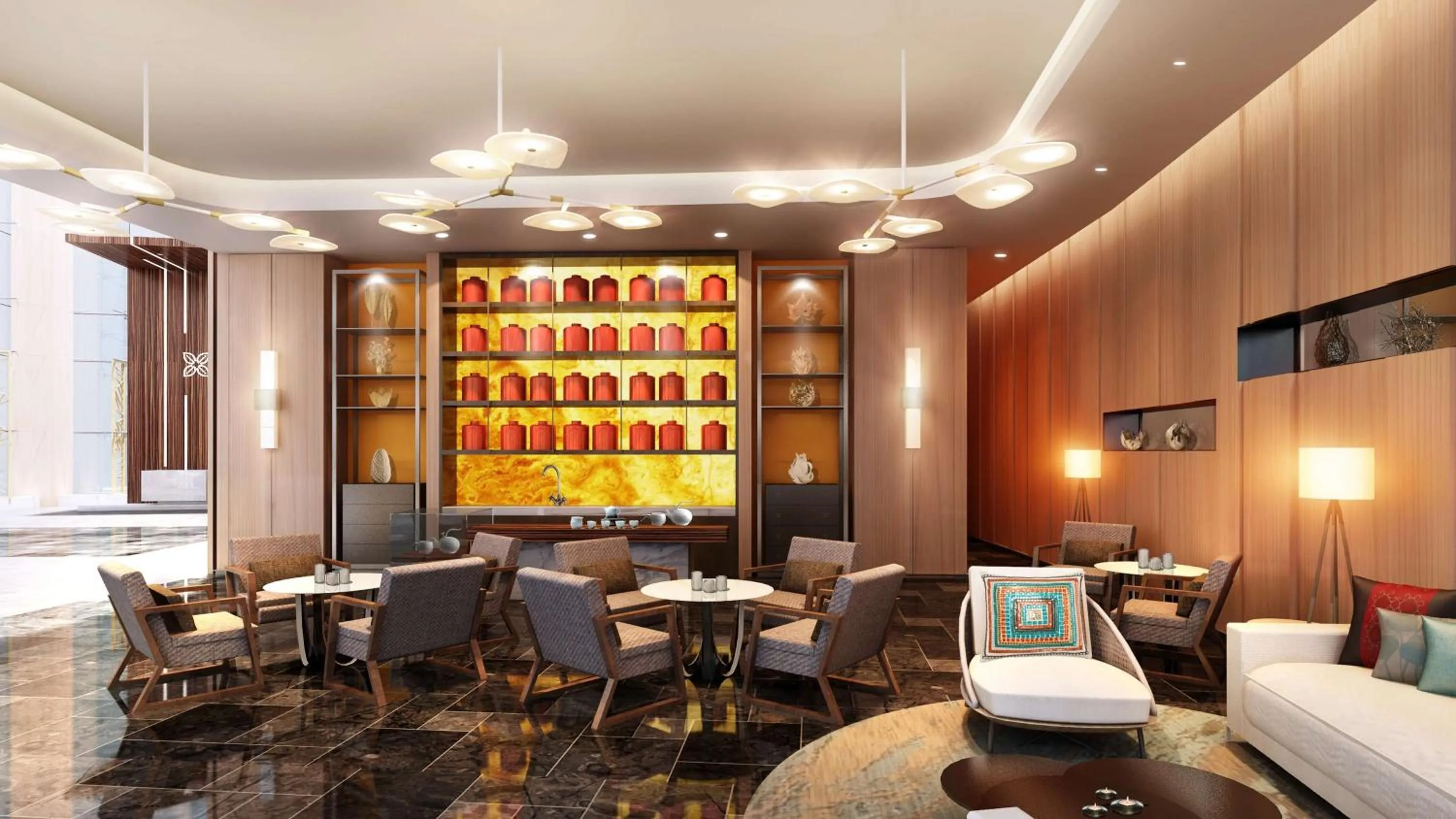 Lounge or bar, Restaurant/Places to Eat in Hilton Garden Inn Guiyang Yunyan