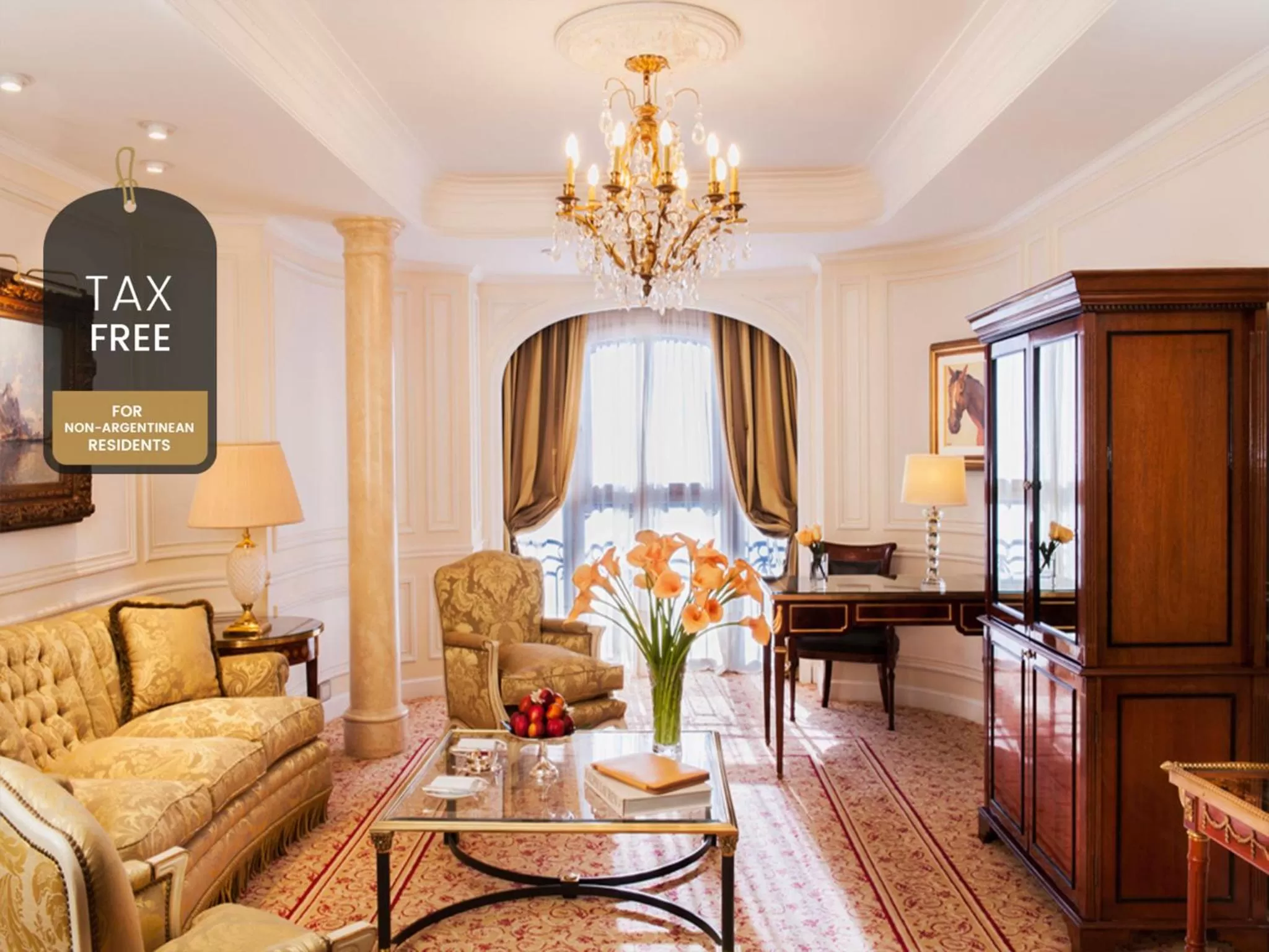 Living room in Alvear Palace Hotel - Leading Hotels of the World