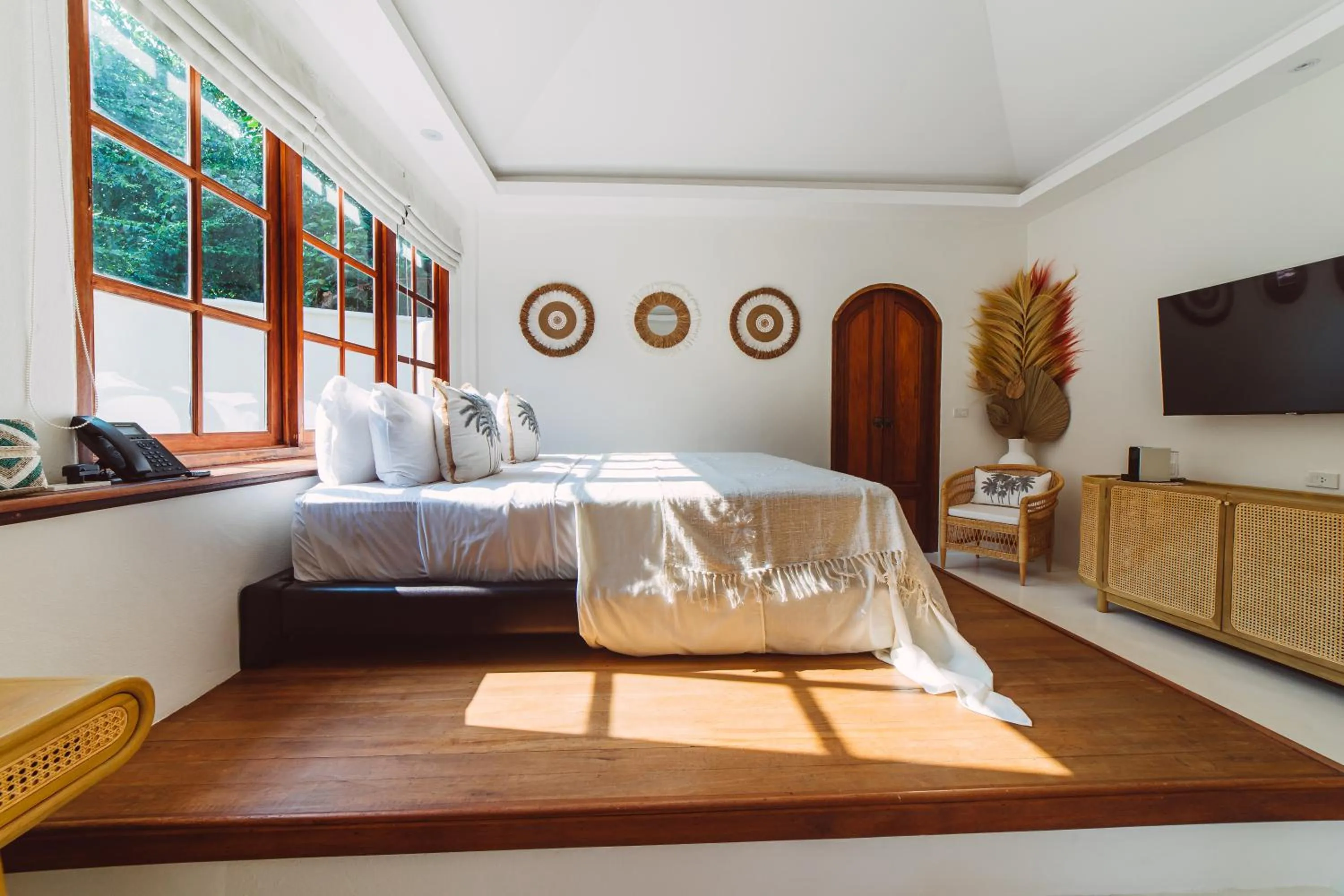 Bed in Zazen Boutique Resort & Spa