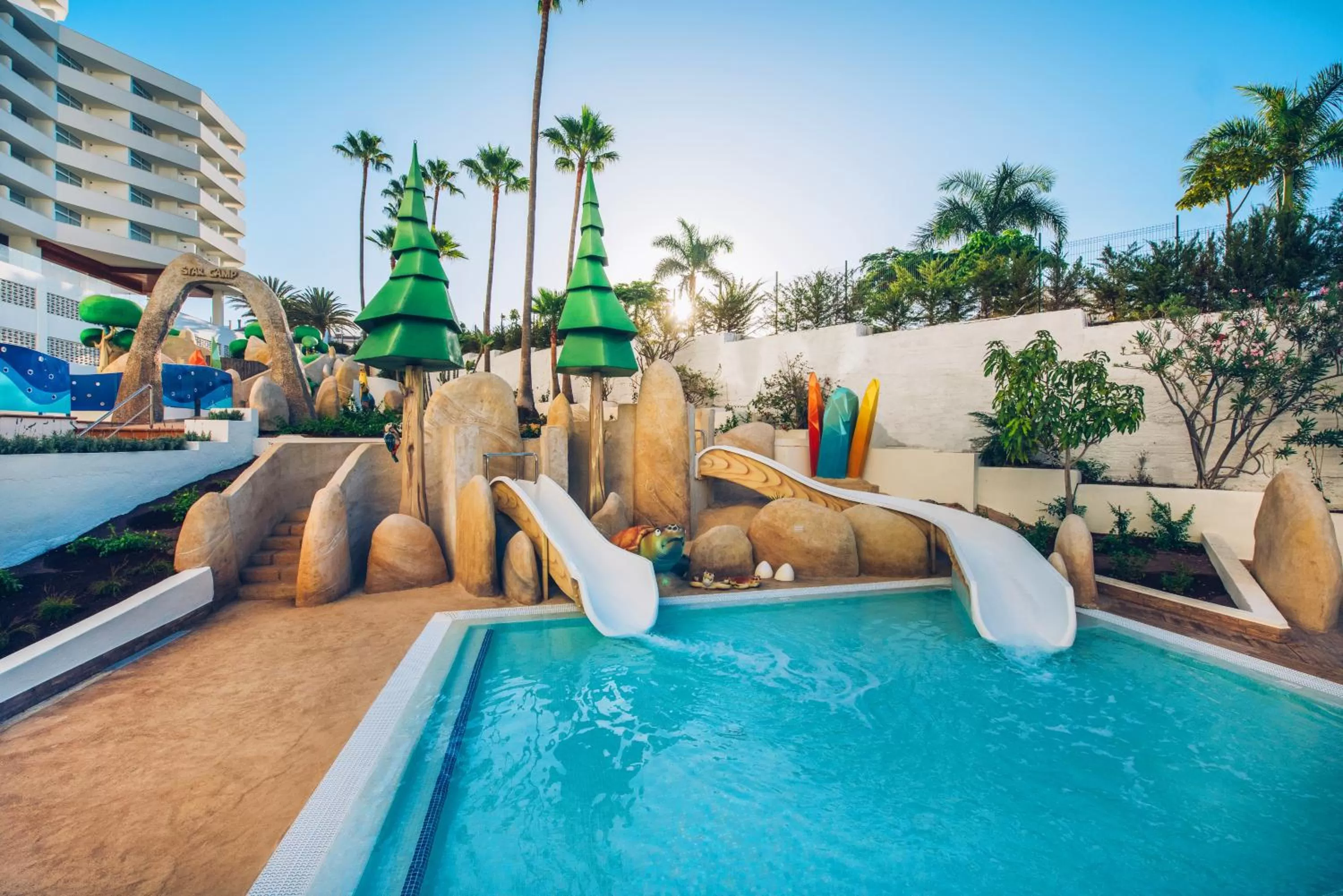 Aqua park in Iberostar Waves Bouganville Playa