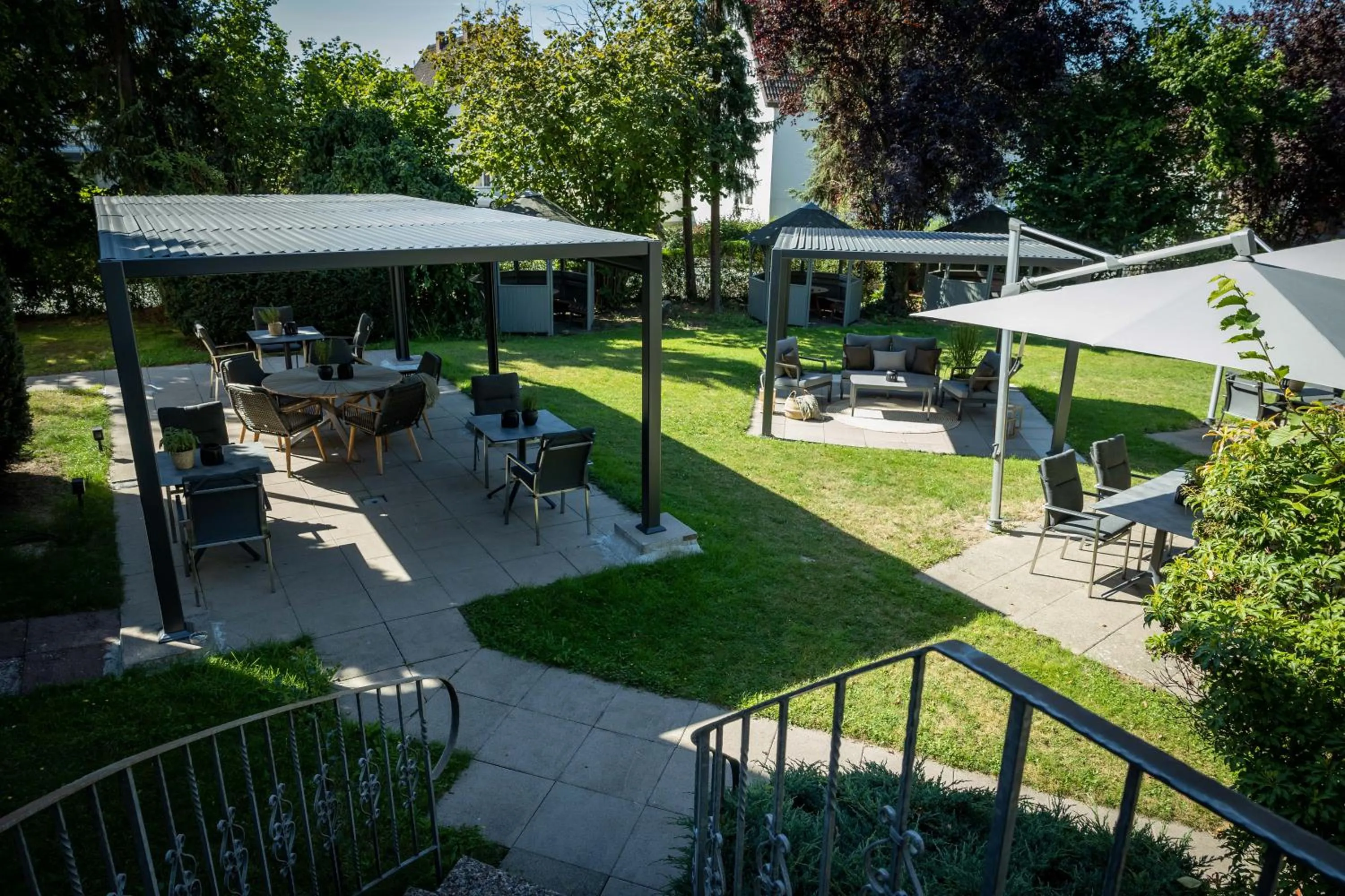 Garden view in Hotel Stadt Hamburg