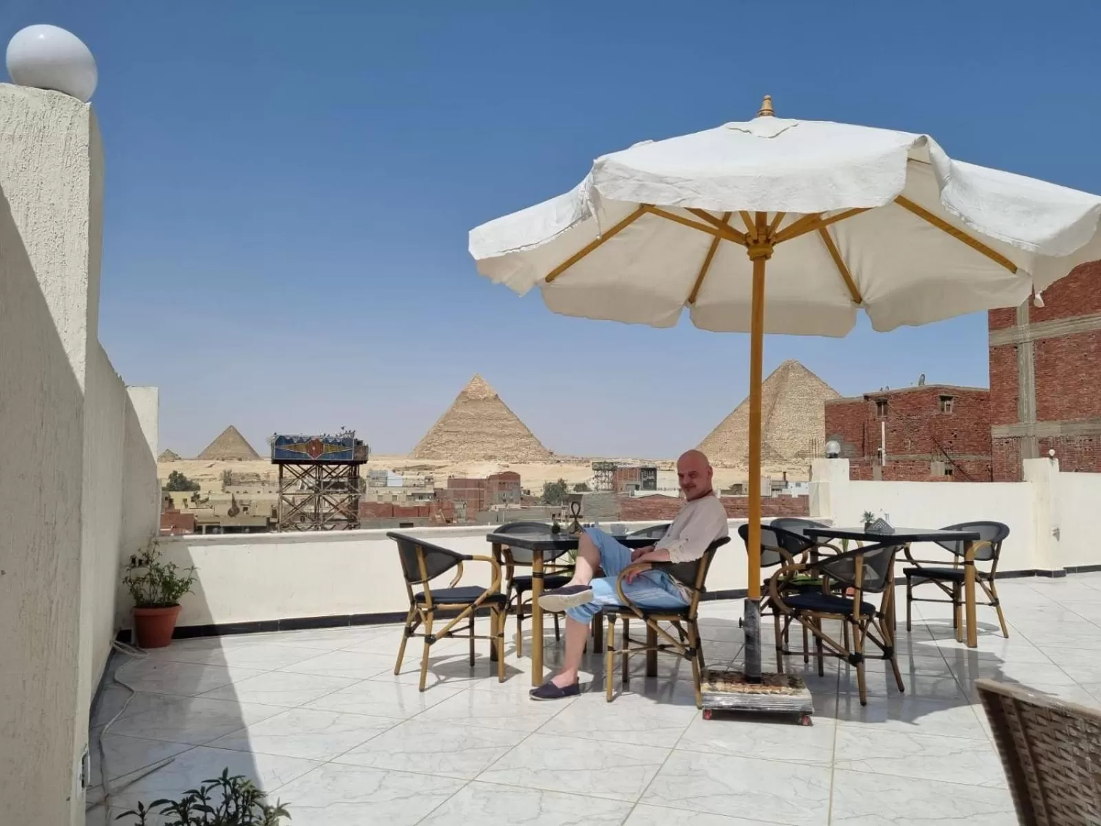 Patio in Eagles Pyramids View