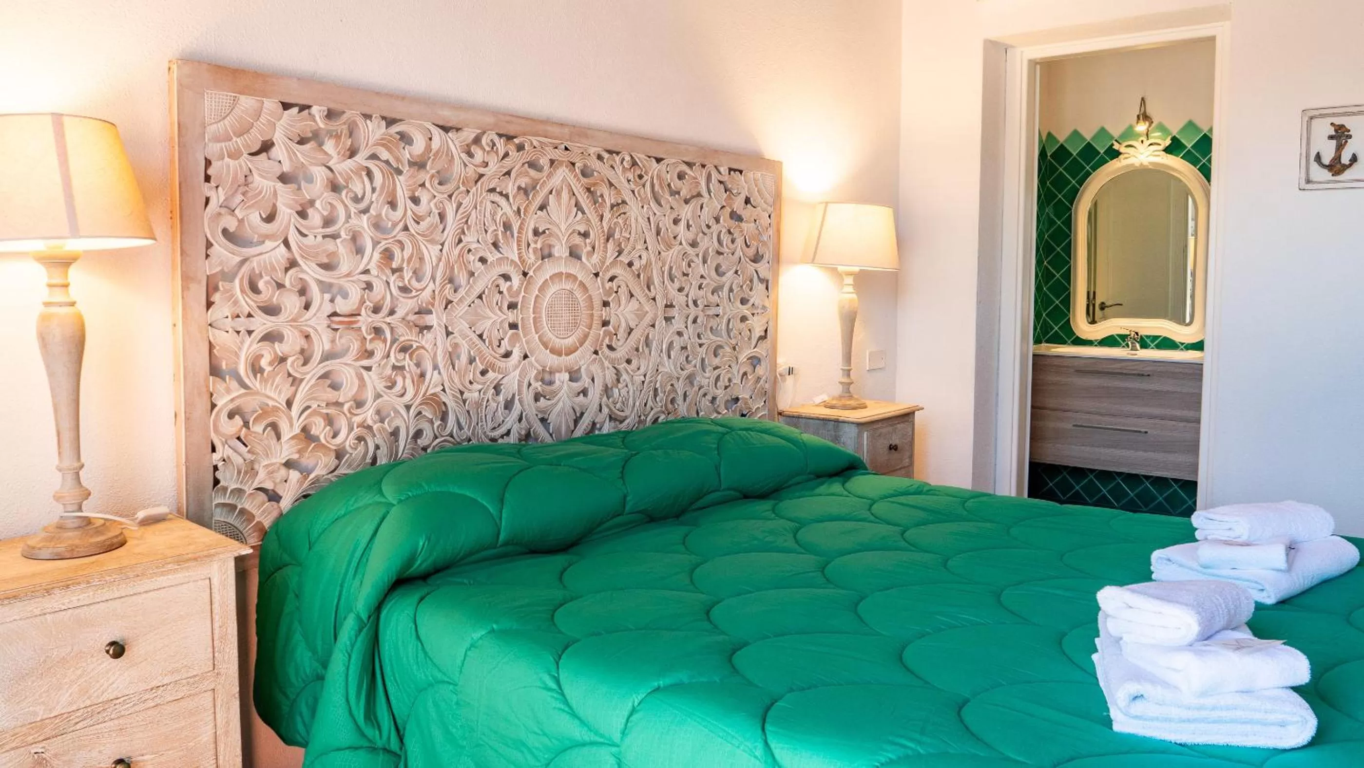 Photo of the whole room, Bed in QUADRIFOGLIO Affittacamere