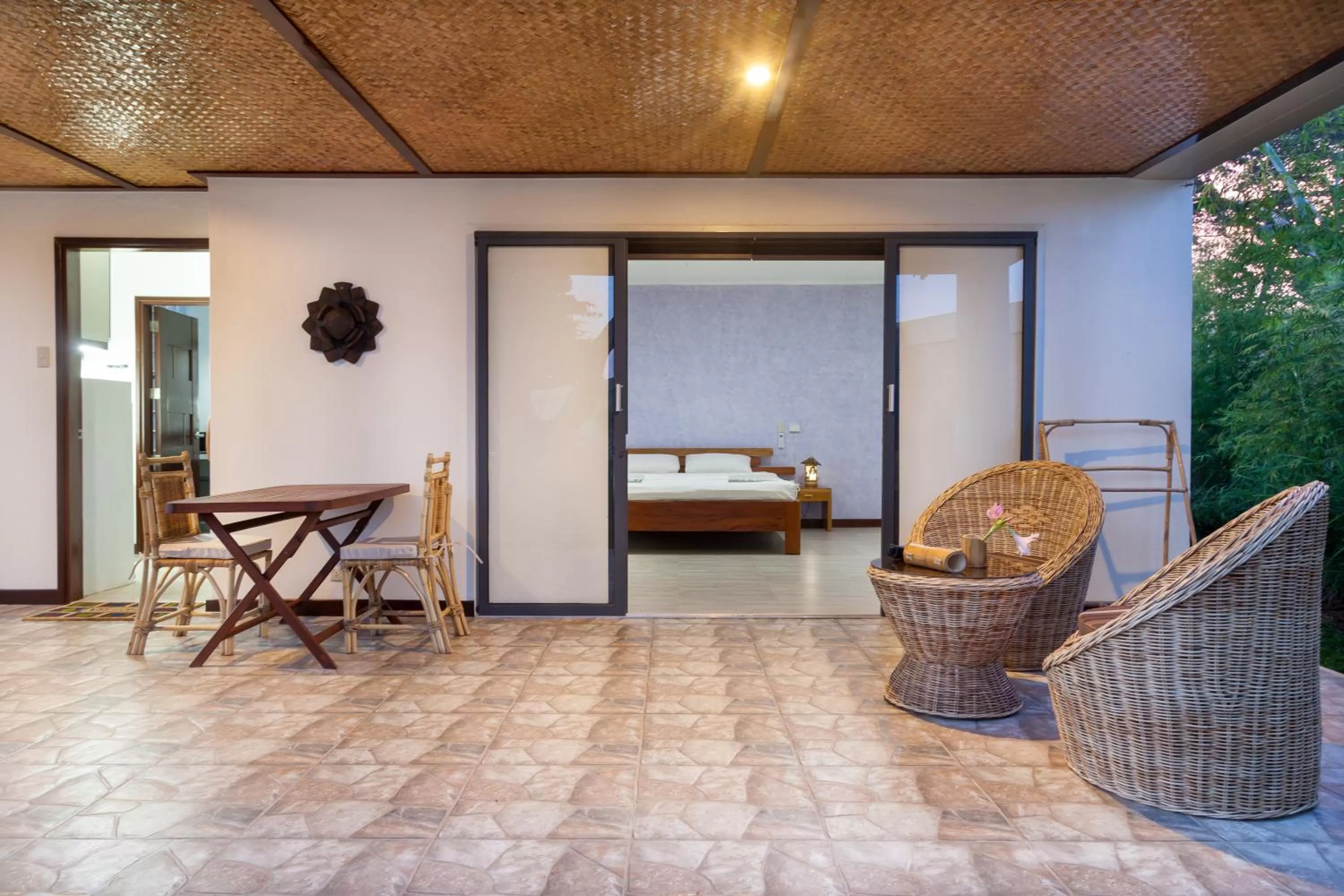 Balcony/Terrace, Bed in Munting Paraiso