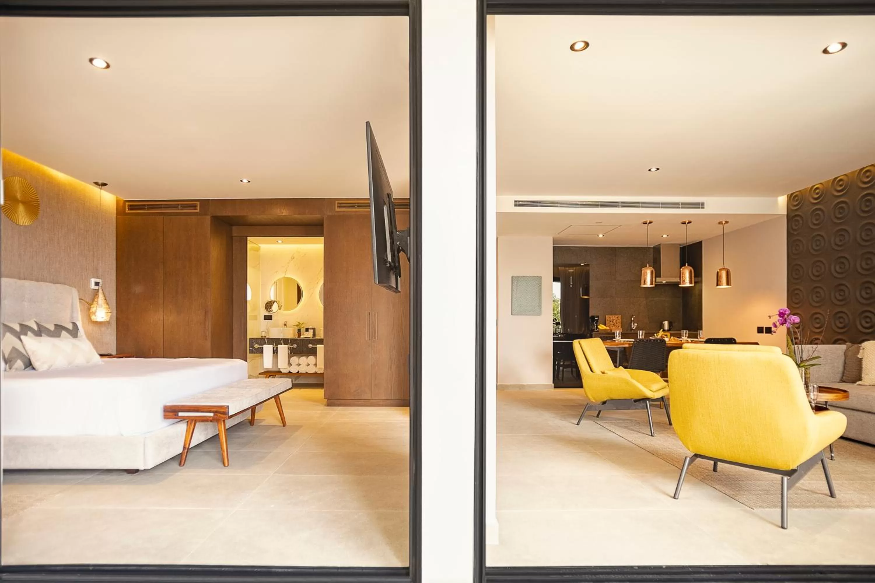 Living room in The Fives Oceanfront