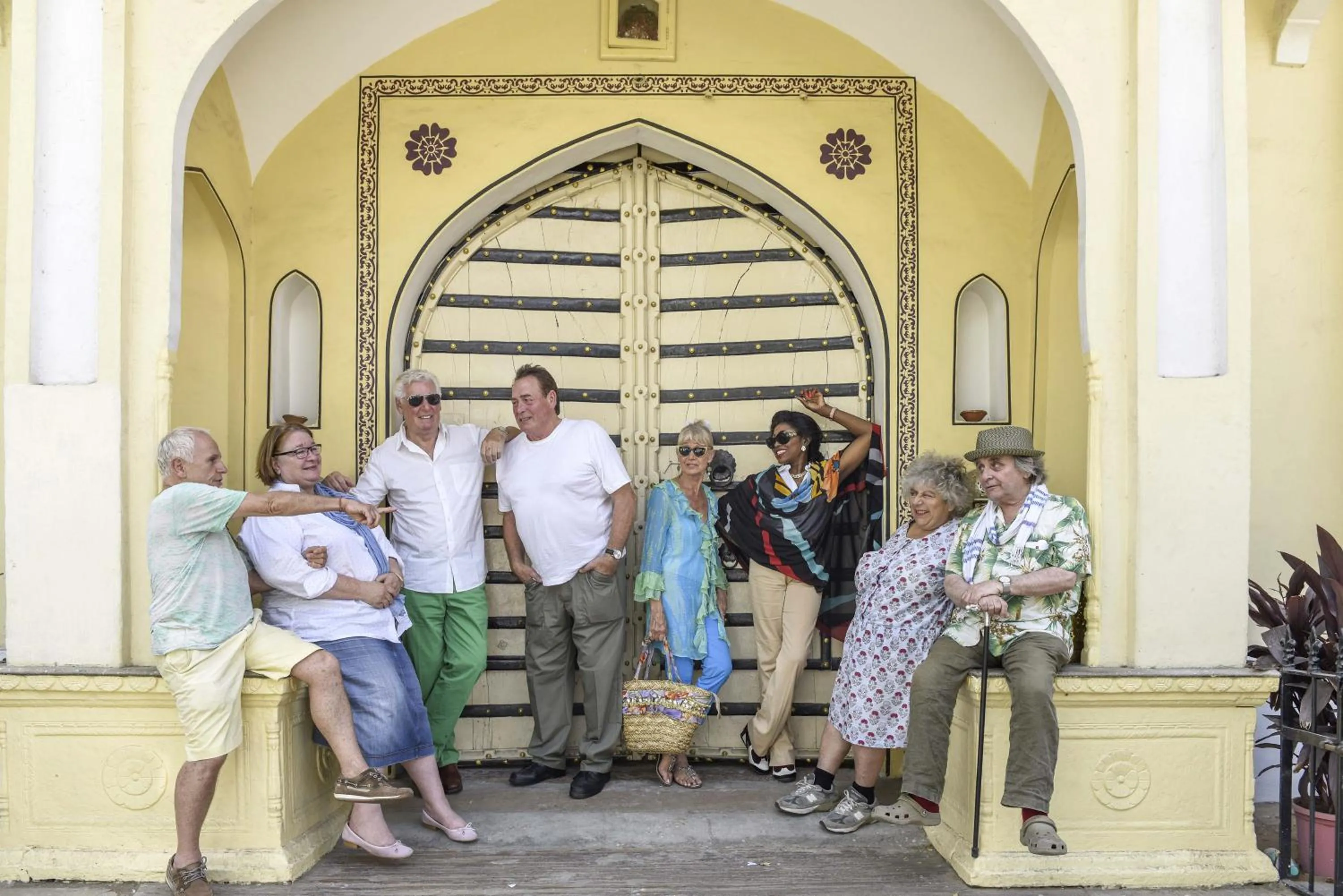 group of guests in Khatu Haveli