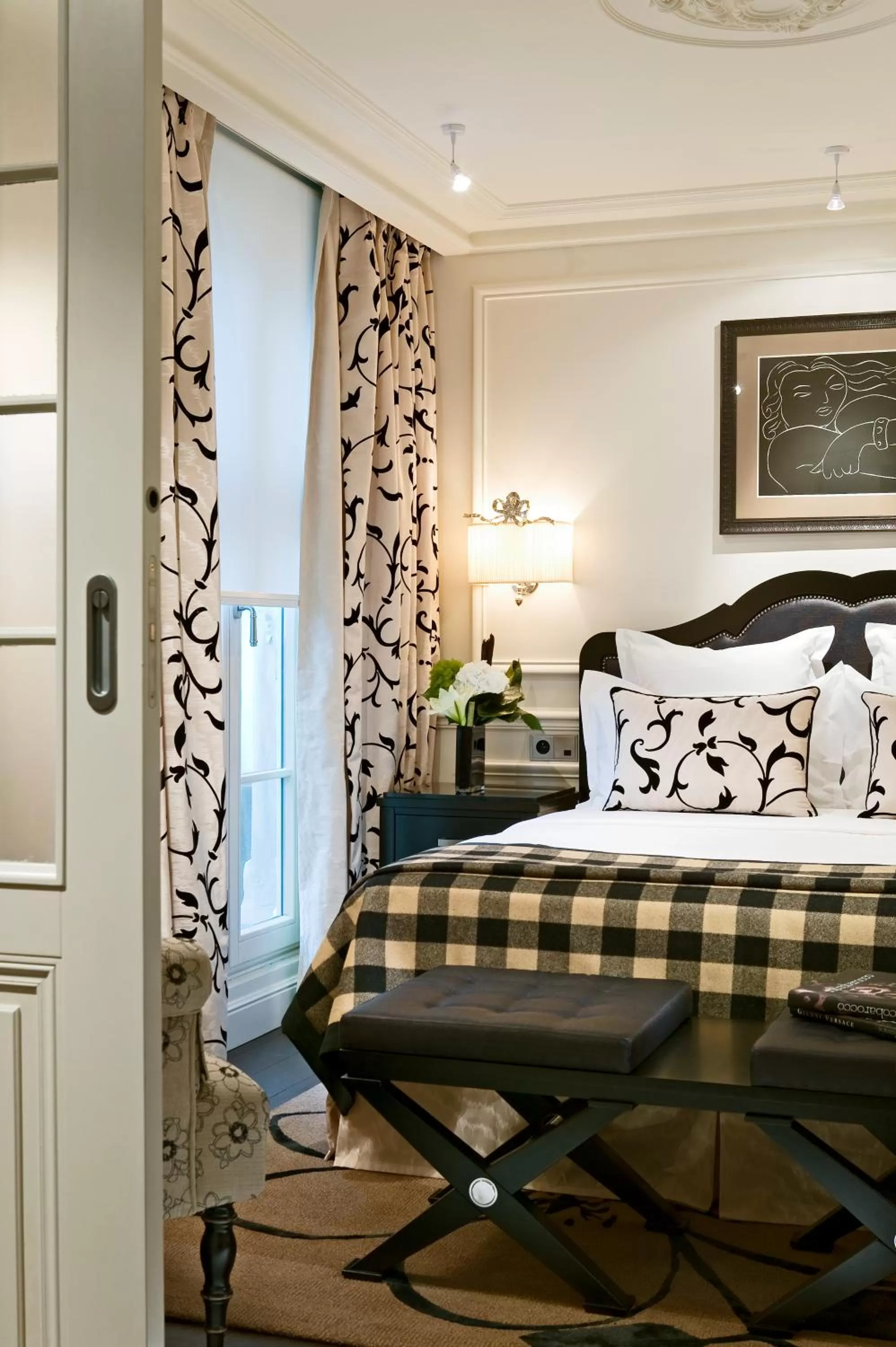 Bed in Hôtel Keppler