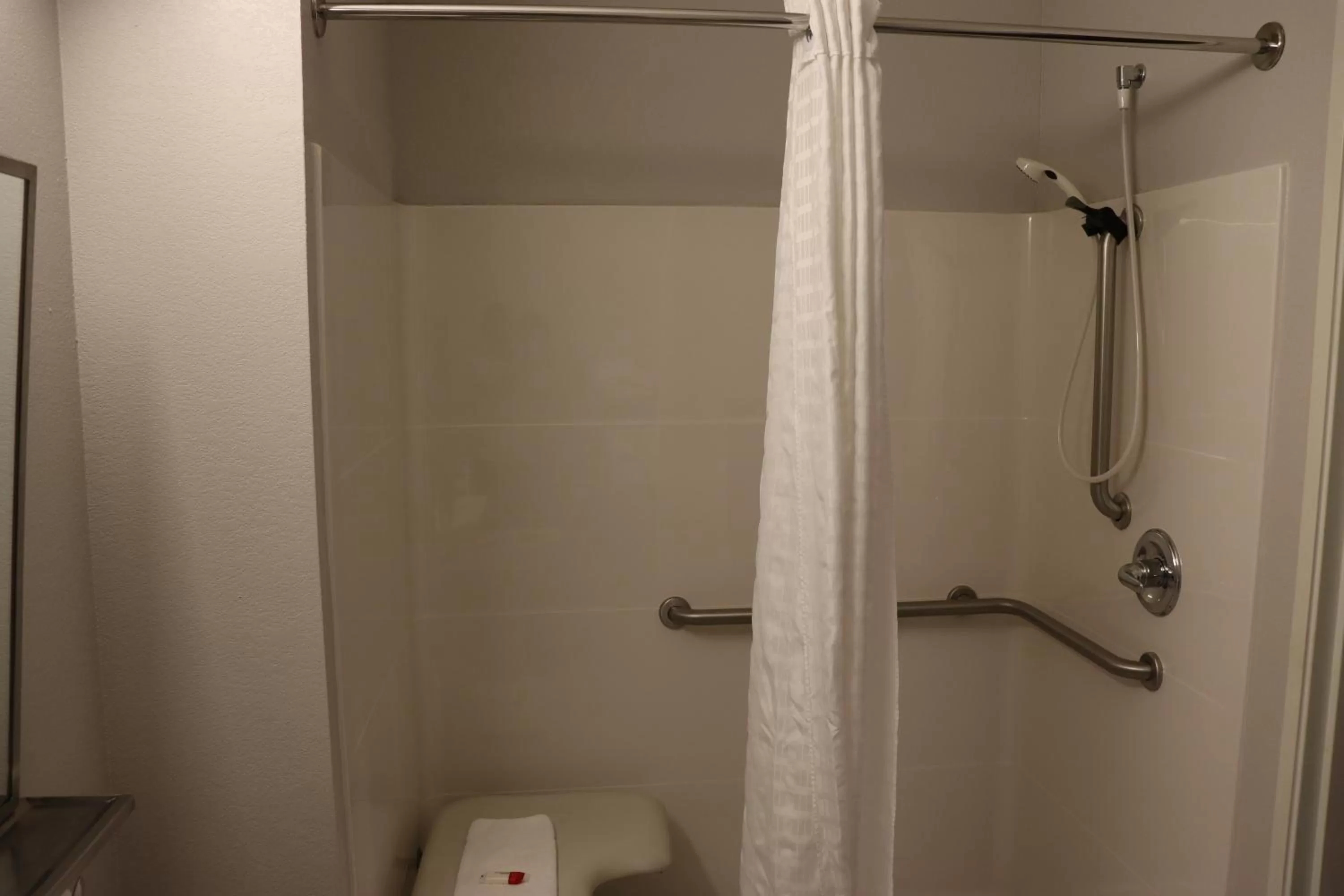 Shower in Microtel Inn & Suites by Wyndham Columbus Near Fort Moore