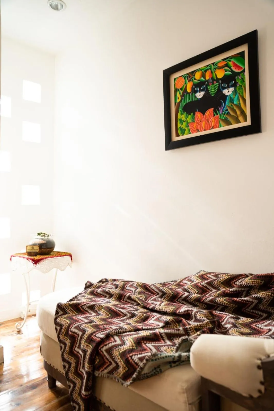 Decorative detail, Bed in Hotel Yayee