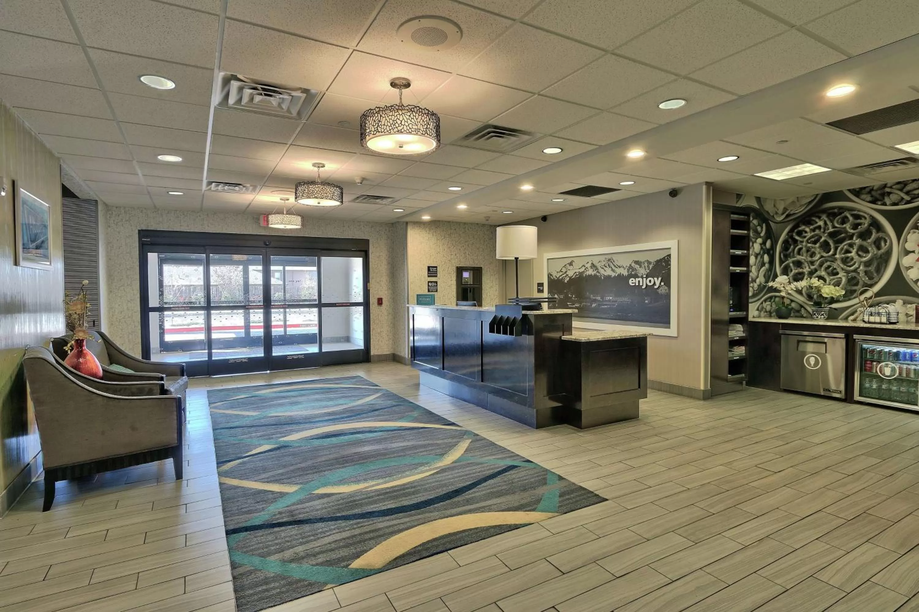 Lobby or reception in Hampton Inn & Suites Albuquerque Airport