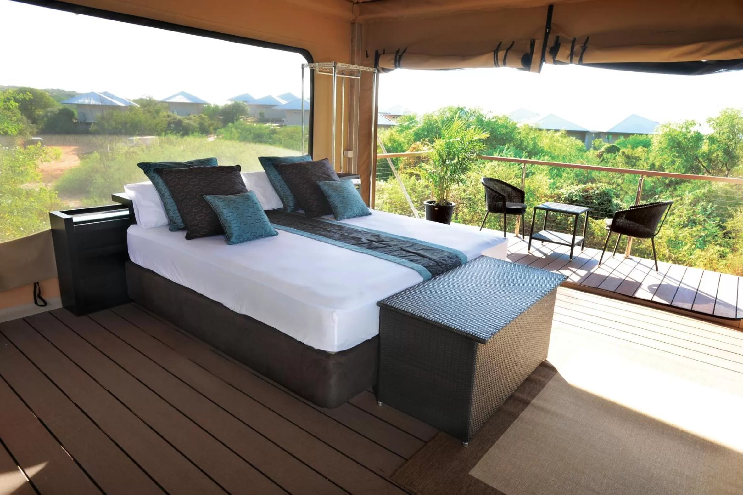 Garden view, Bed in Eco Beach Wilderness Retreat