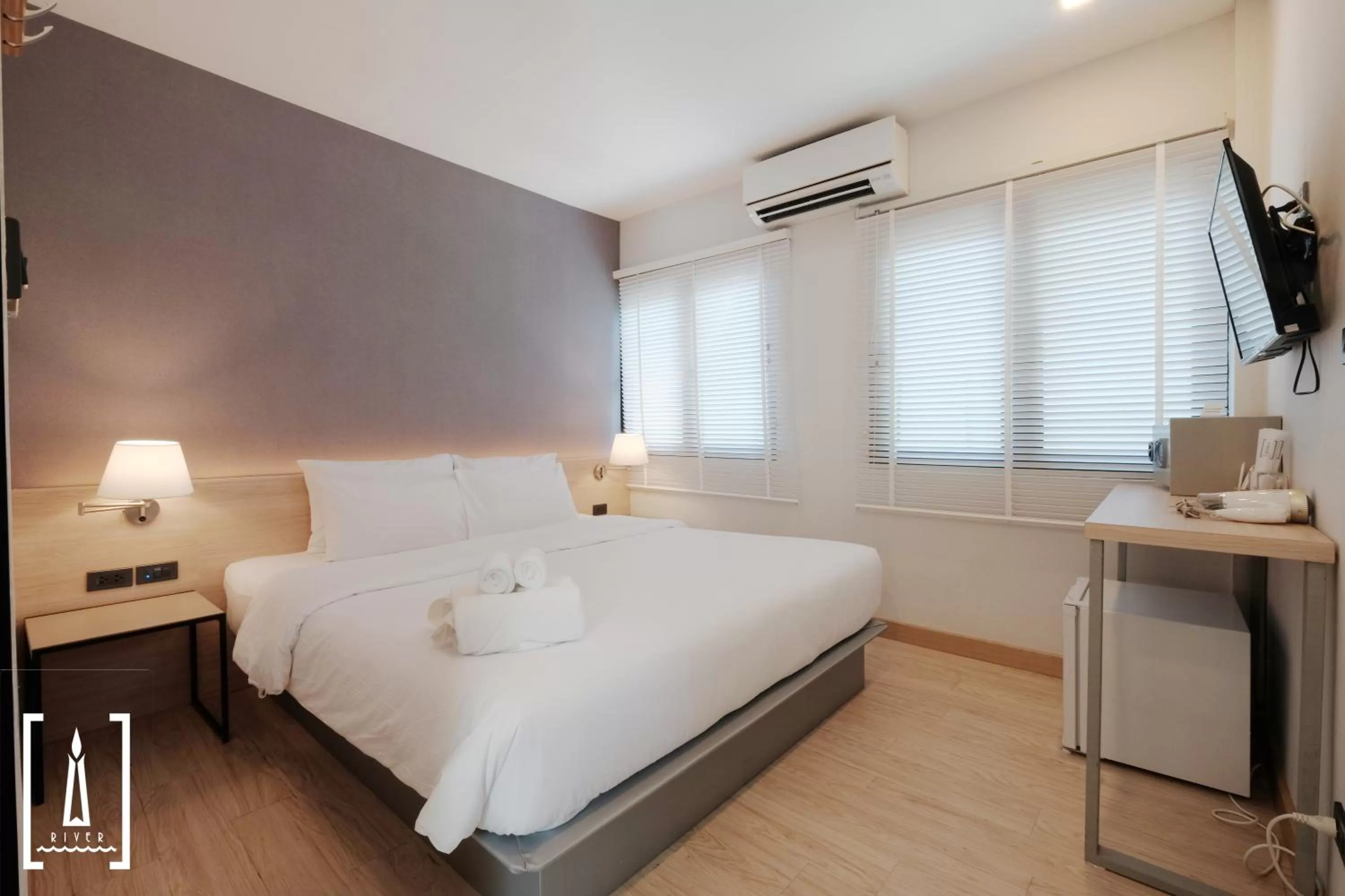 Bed in i-river chiangmai