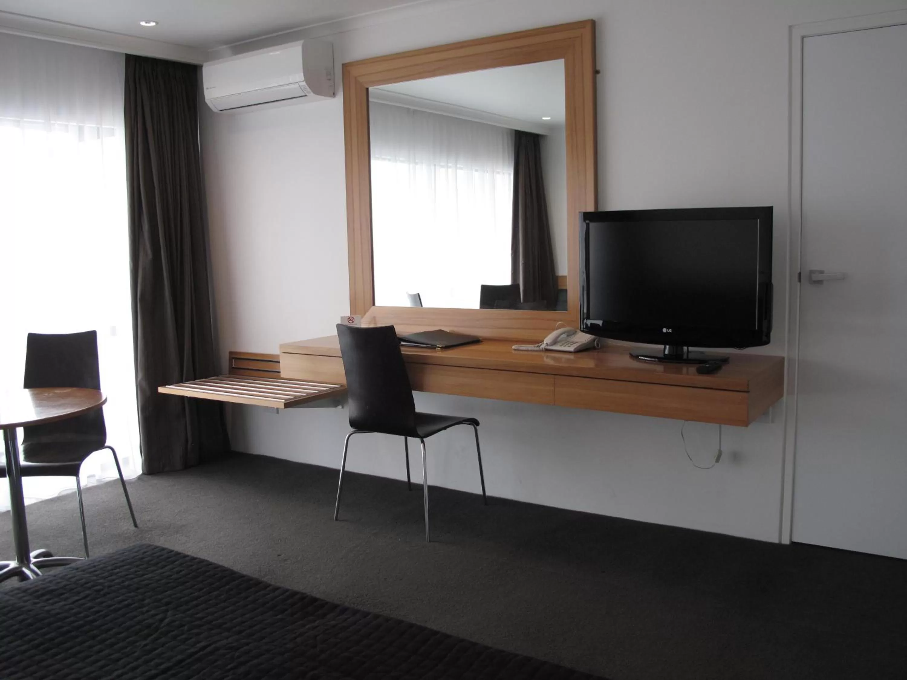 Seating area in Auto Lodge